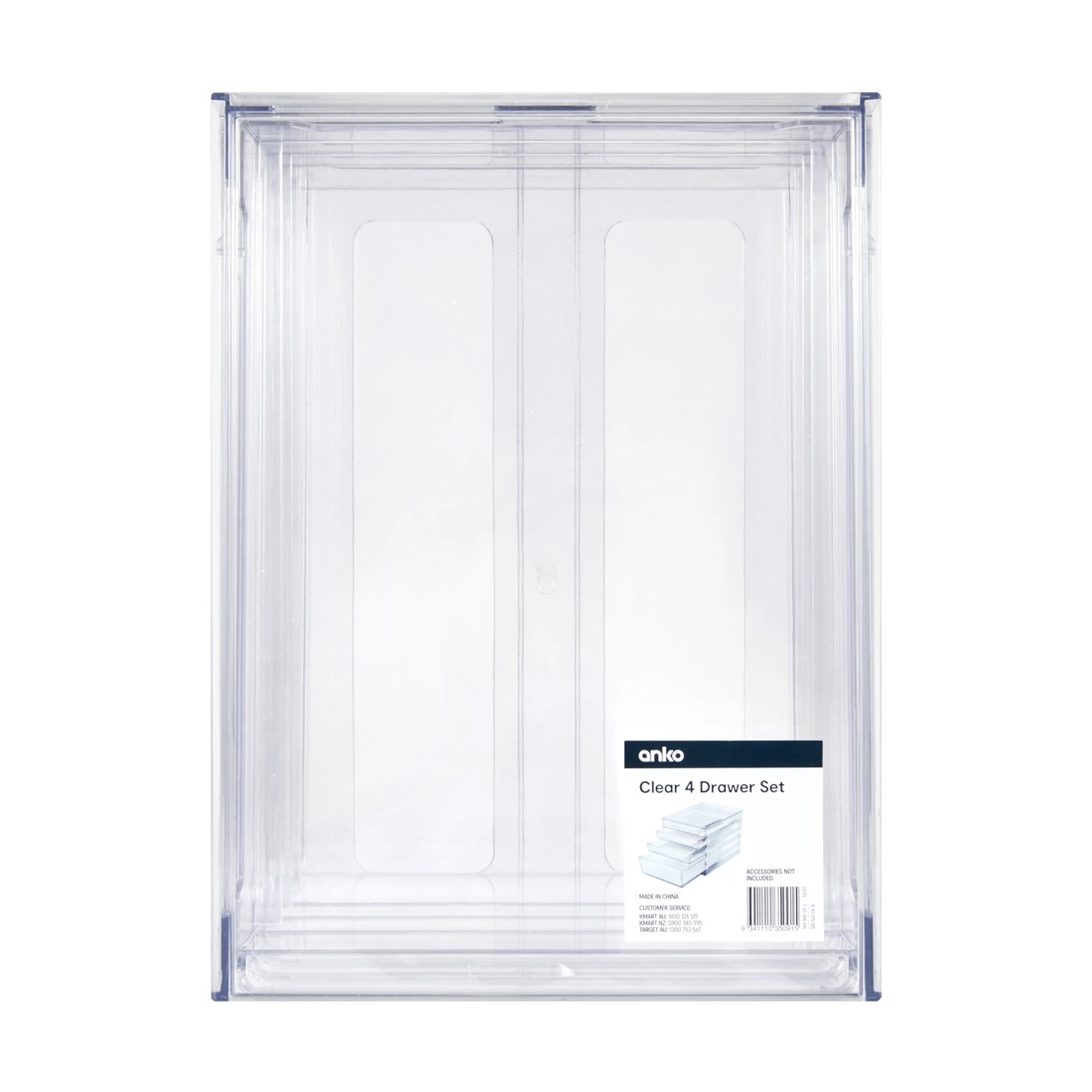 9 4 Drawer Set - Clear, 9 of 9