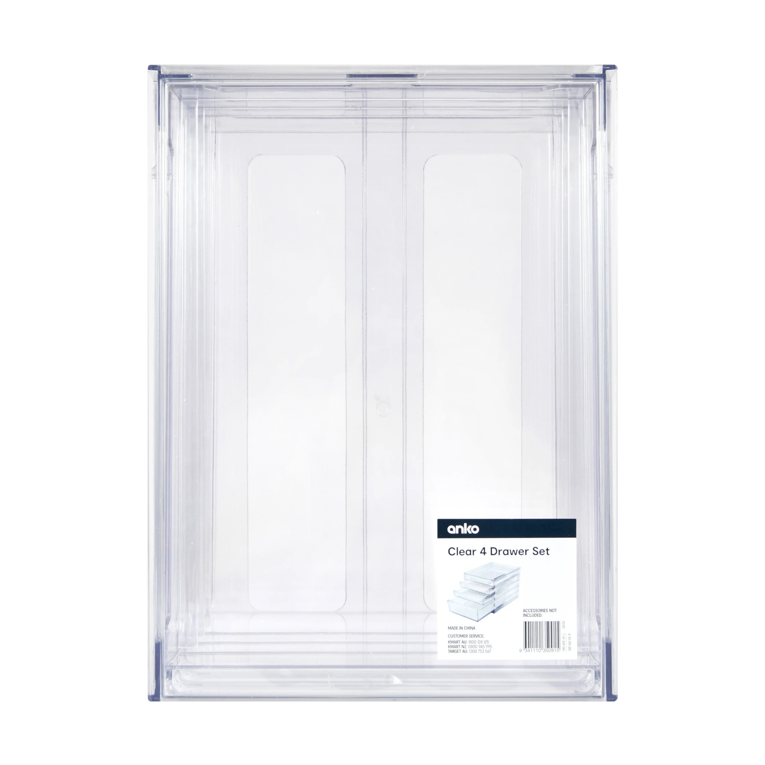 9 4 Drawer Set - Clear, 9 of 9