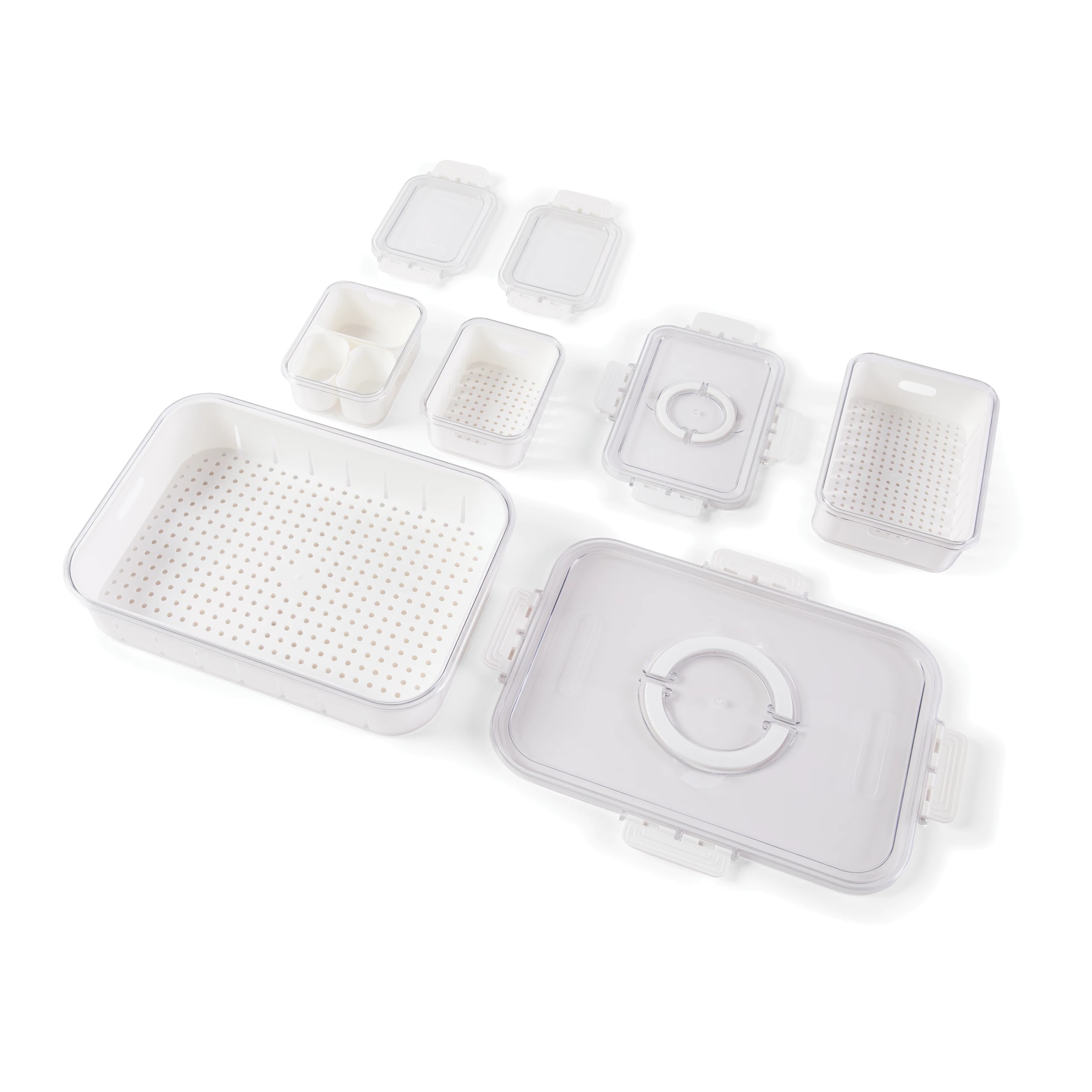 9 Fridge Storage Set - Clear, 9 of 10
