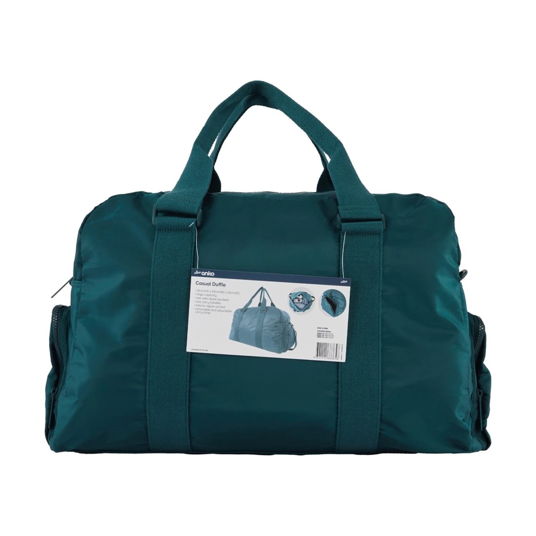 5 Casual Duffle Bag - Dark Green, 5 of 6