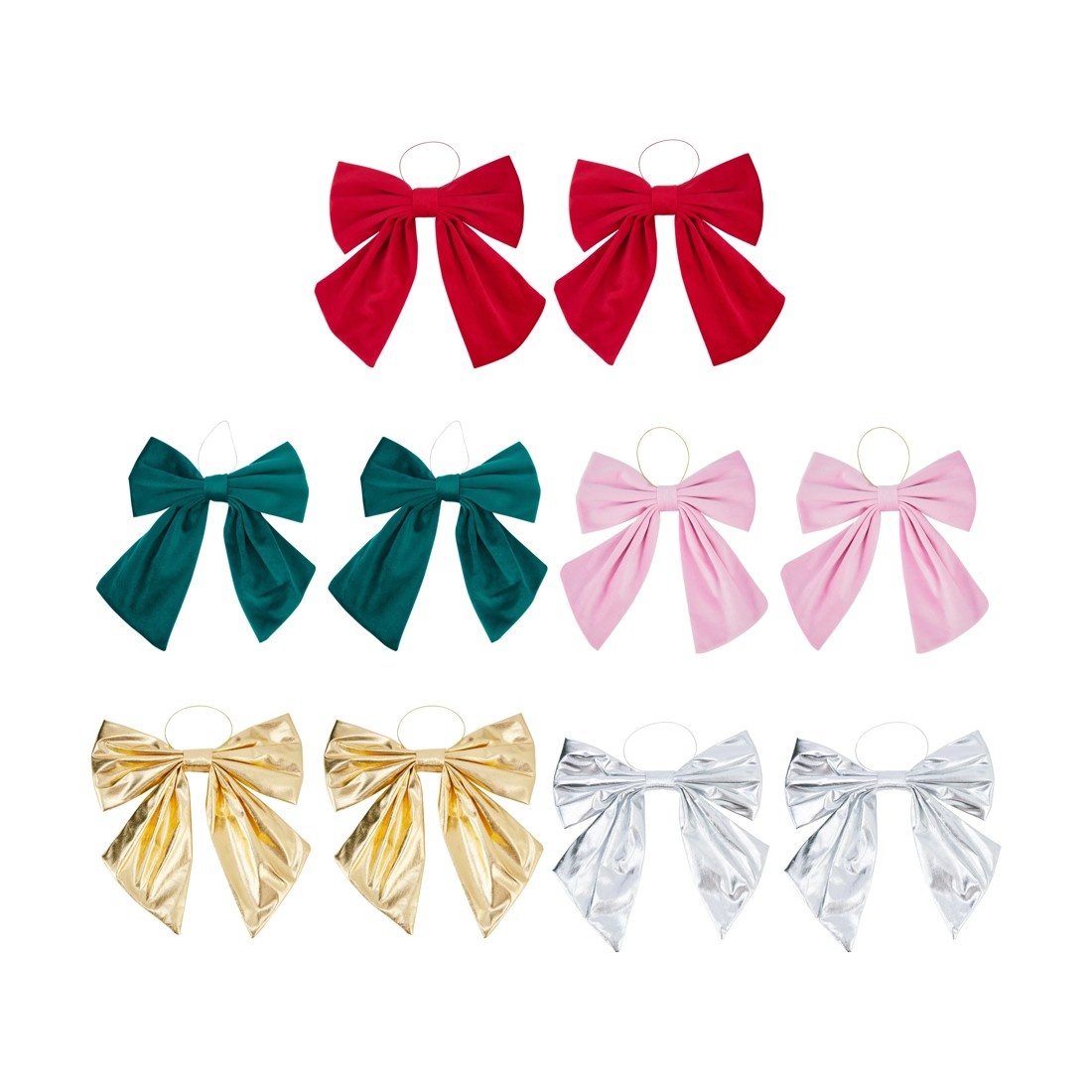 1 2 Pack Medium Hanging Bows - Assorted, 1 of 5