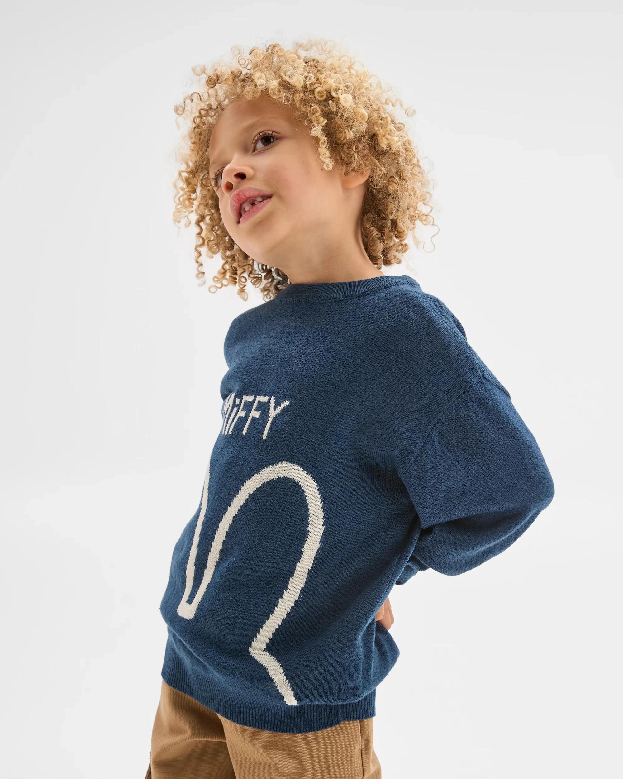 7 Miffy Long Sleeve Crew Neck Sweater NAVY, 7 of 8