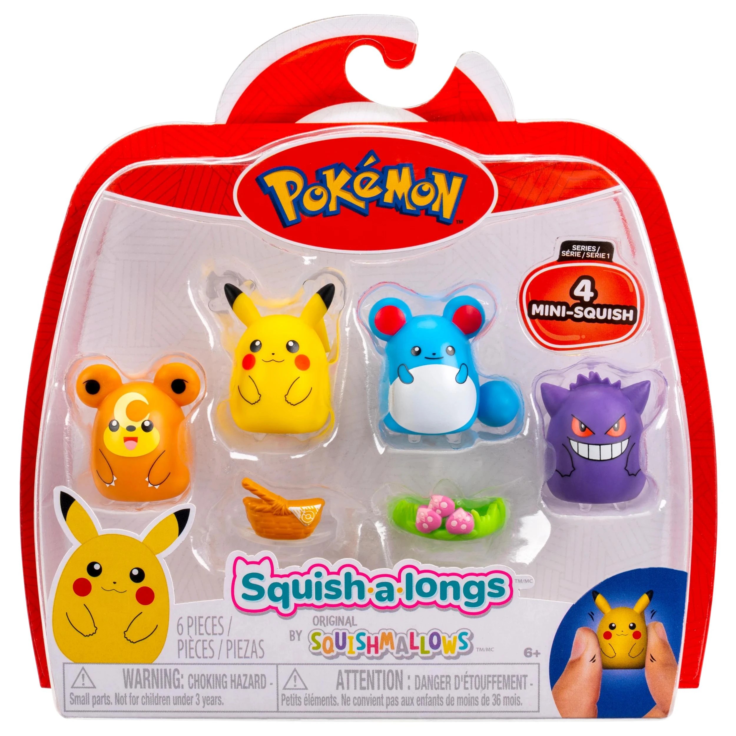 9 Pokemon Squish - A - Longs 4 Pack - Assorted - Multi, 9 of 10