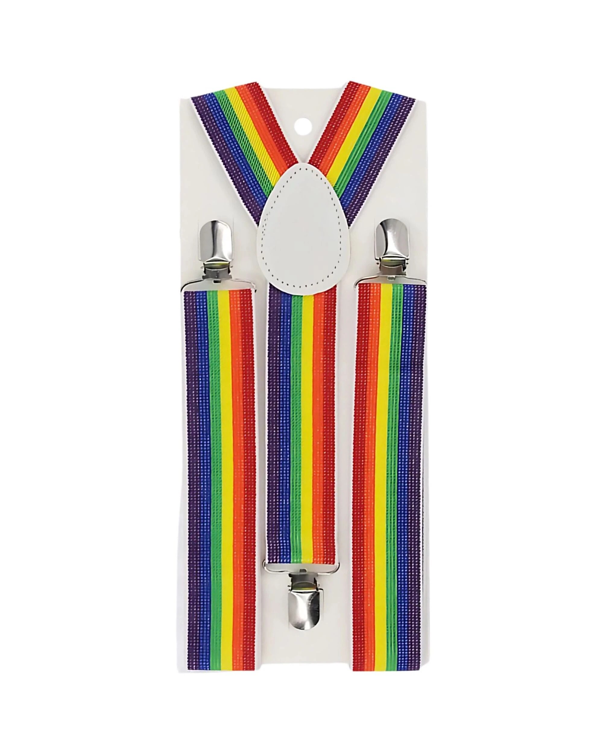 1 Party Planet Rainbow Stripe Suspender Braces - Multi, 1 of 1