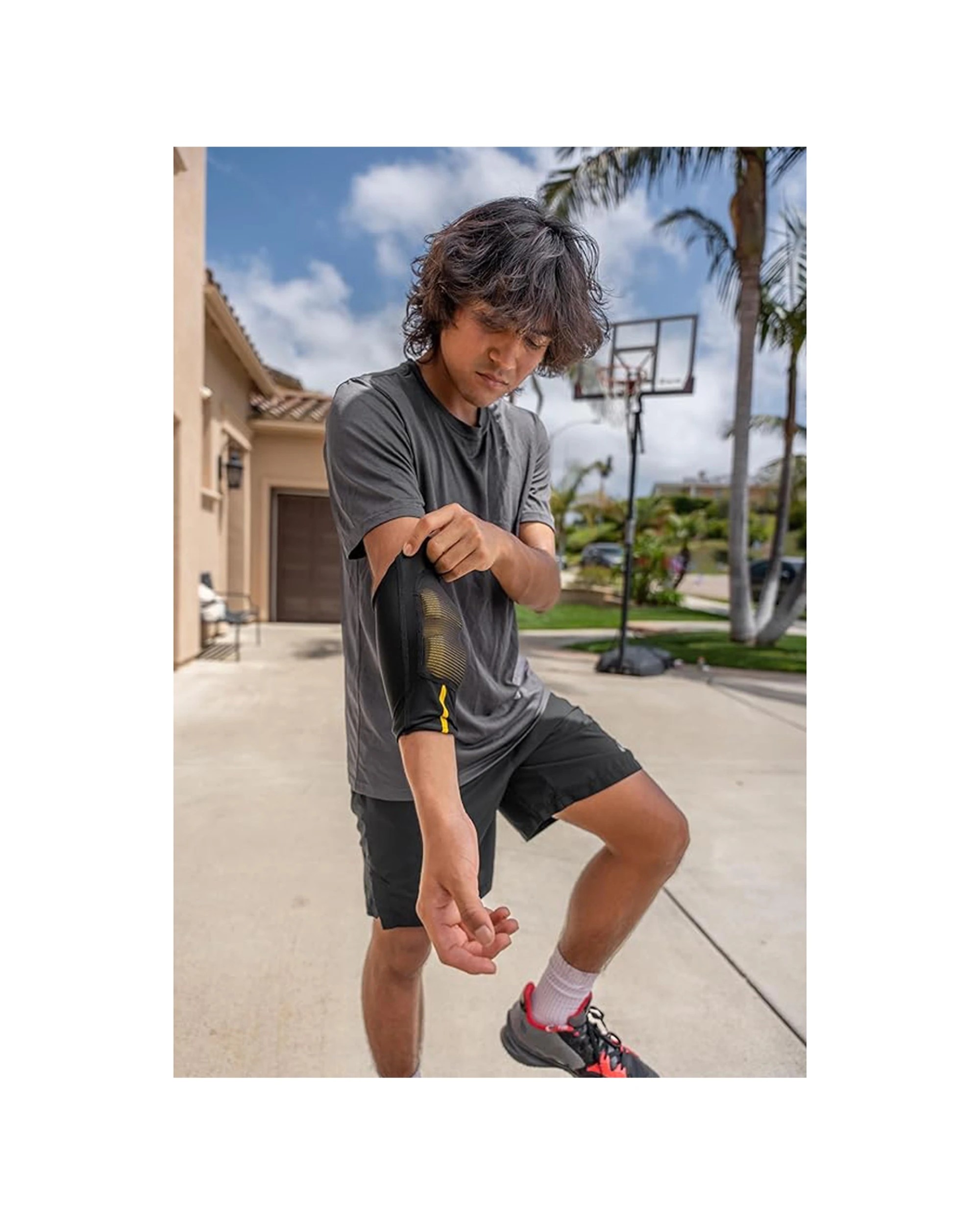 6 Sklz Shooter Arm Sleeve Basketball Training L/XL Compression Sleeve for Shooting Technique - Black, 6 of 6