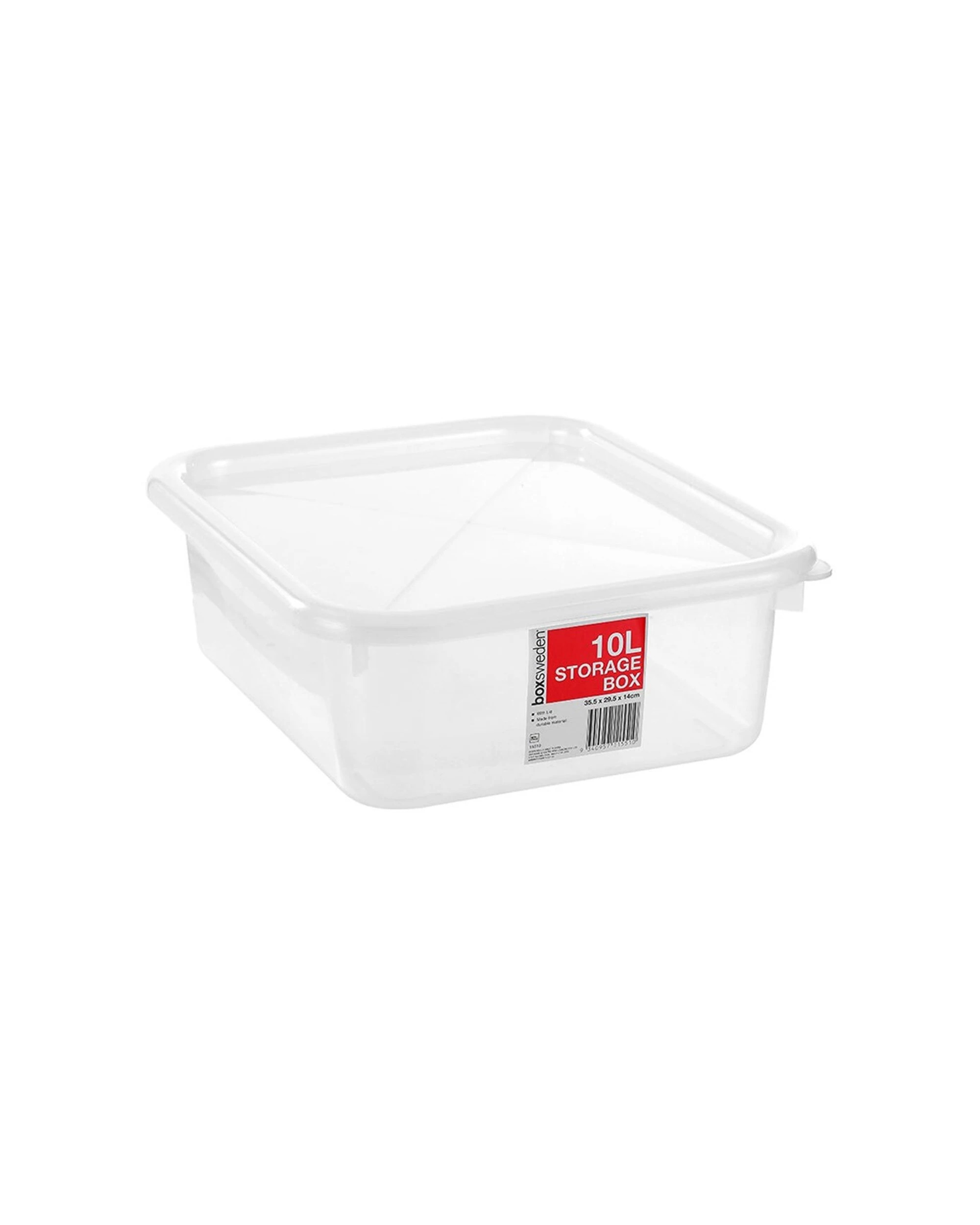 2 Boxsweden Storage Box 10L Capacity Secure Lid Storage Durable Plastic - Assorted, 2 of 5
