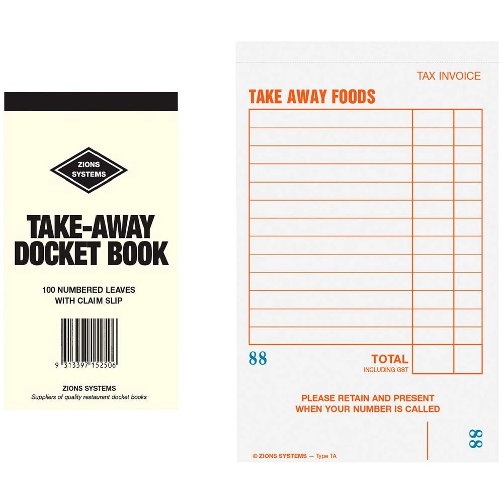 1 Zions Take Away Docket Book, 1 of 1