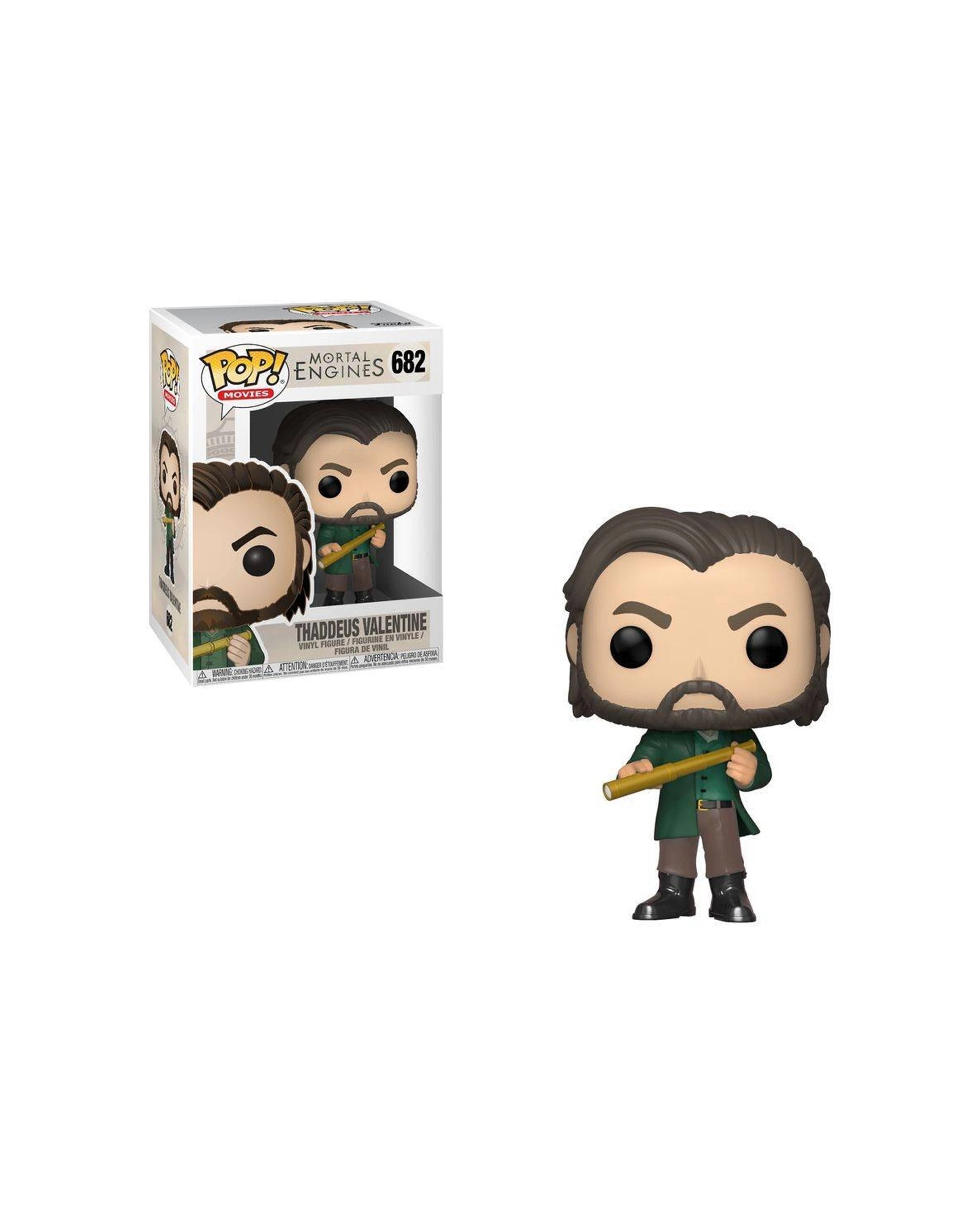 2 Pop Mortal Engines - Thaddeus Valentine Pop Vinyl Figure 10cm Collectible - Multi, 2 of 3