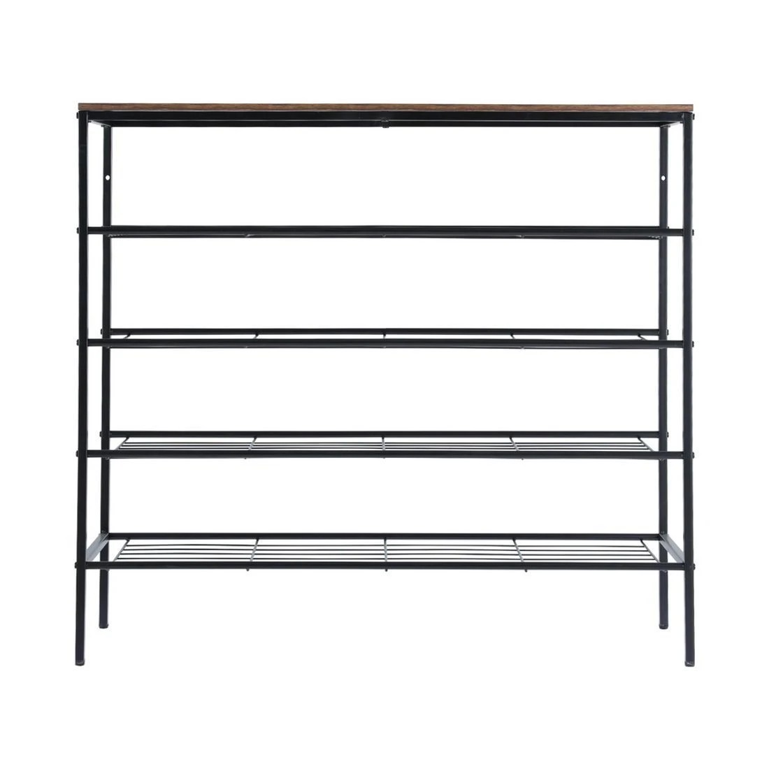 3 Artiss Shoe Rack 5-tier 25 Pairs - Black, 3 of 8