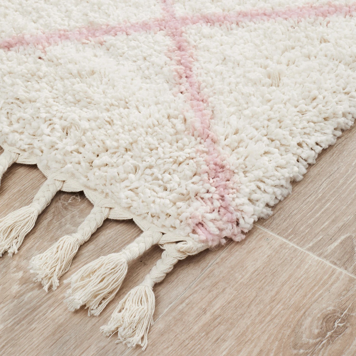 3 Common Ground Rugs Amber 22 300x80cm - Medium Runner Power Loomed Shag Rug - Natural, 3 of 7