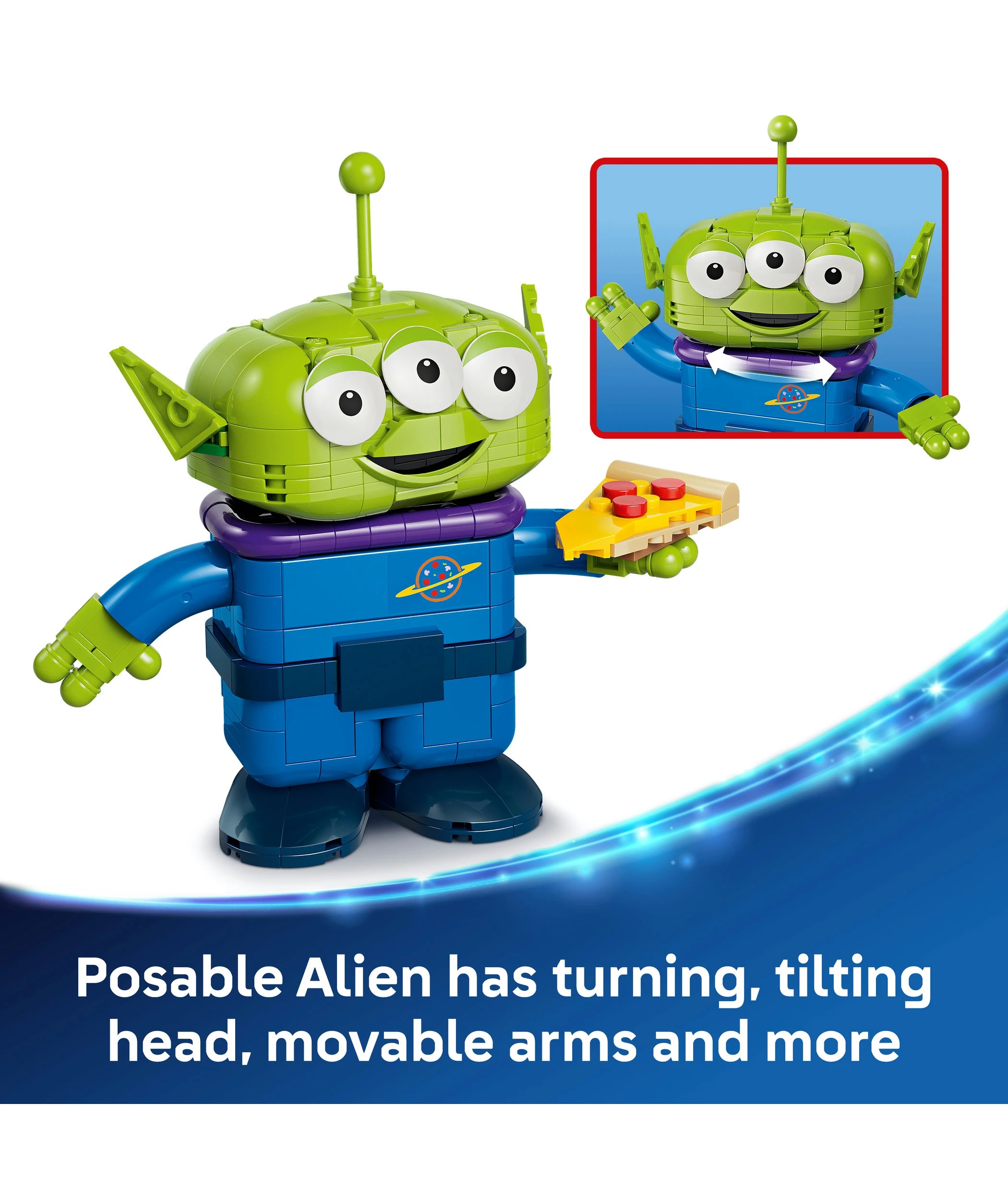 7 LEGO Disney Pixar Alien with Pizza Planet Rocket Ride 43307, 7 of 10