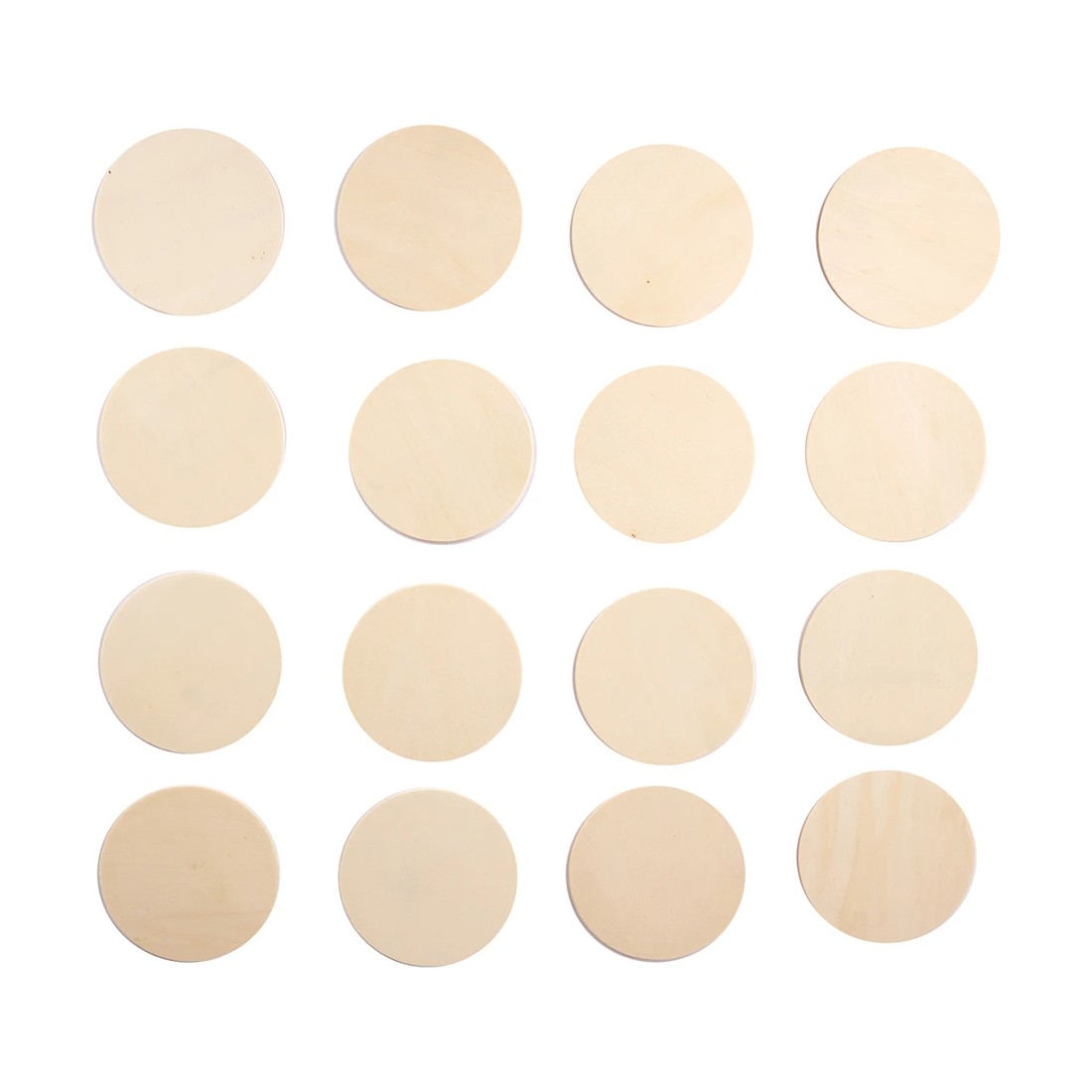 1 16 Pack Plywood Coasters, 1 of 4