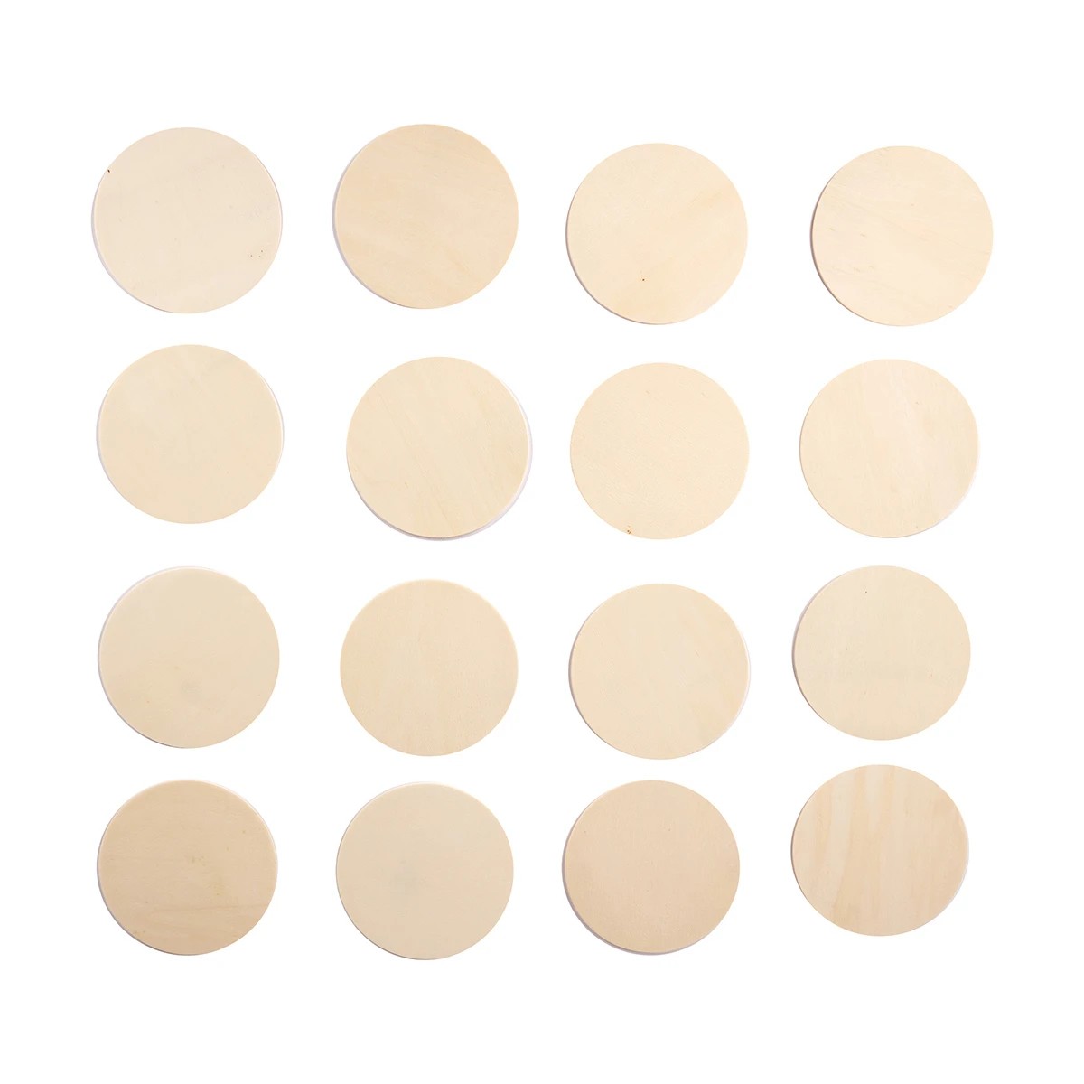 1 16 Pack Plywood Coasters, 1 of 5