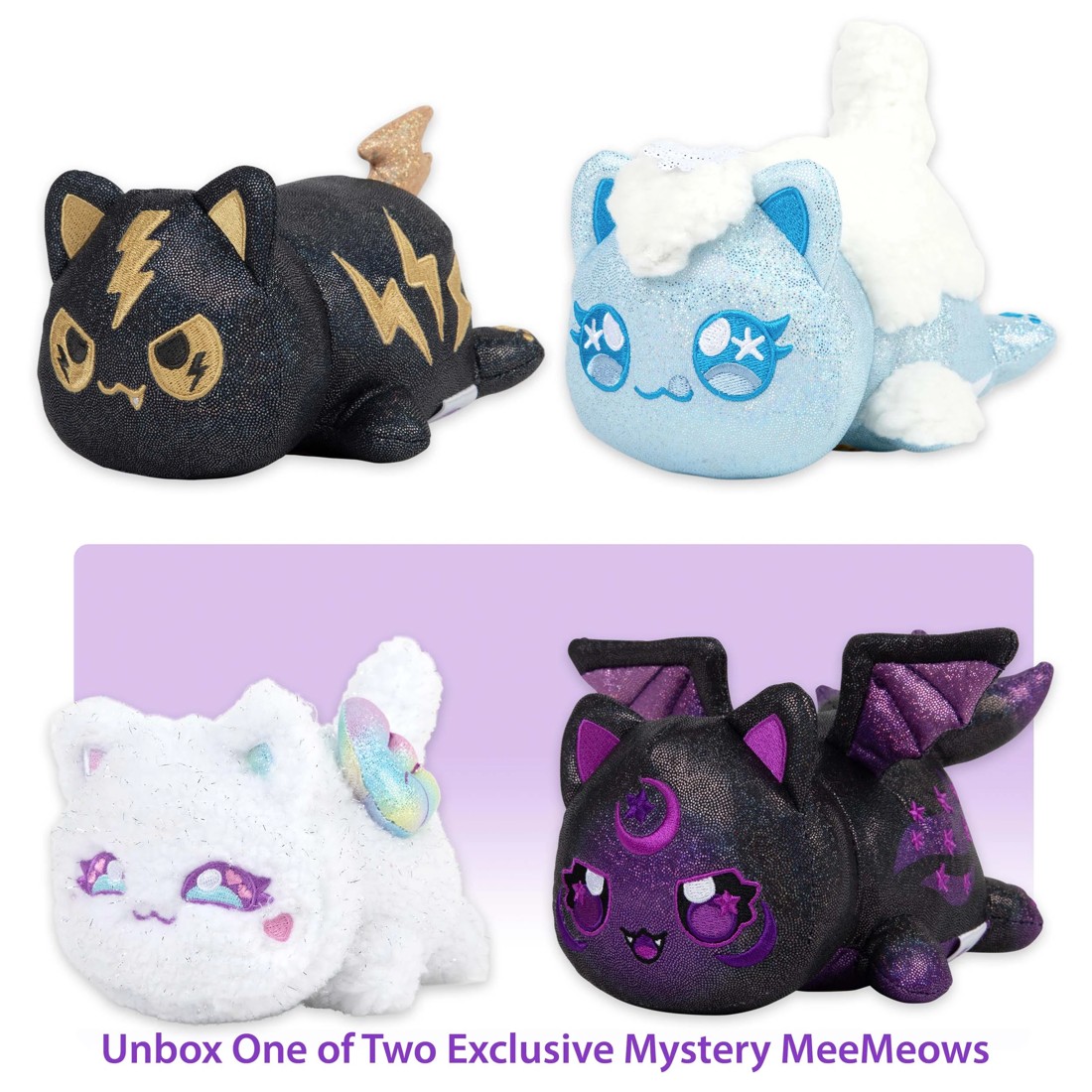 4 3 Pack 15cm Aphmau MeeMeows Mystery Sparkle Plush Collection - Assorted, 4 of 6