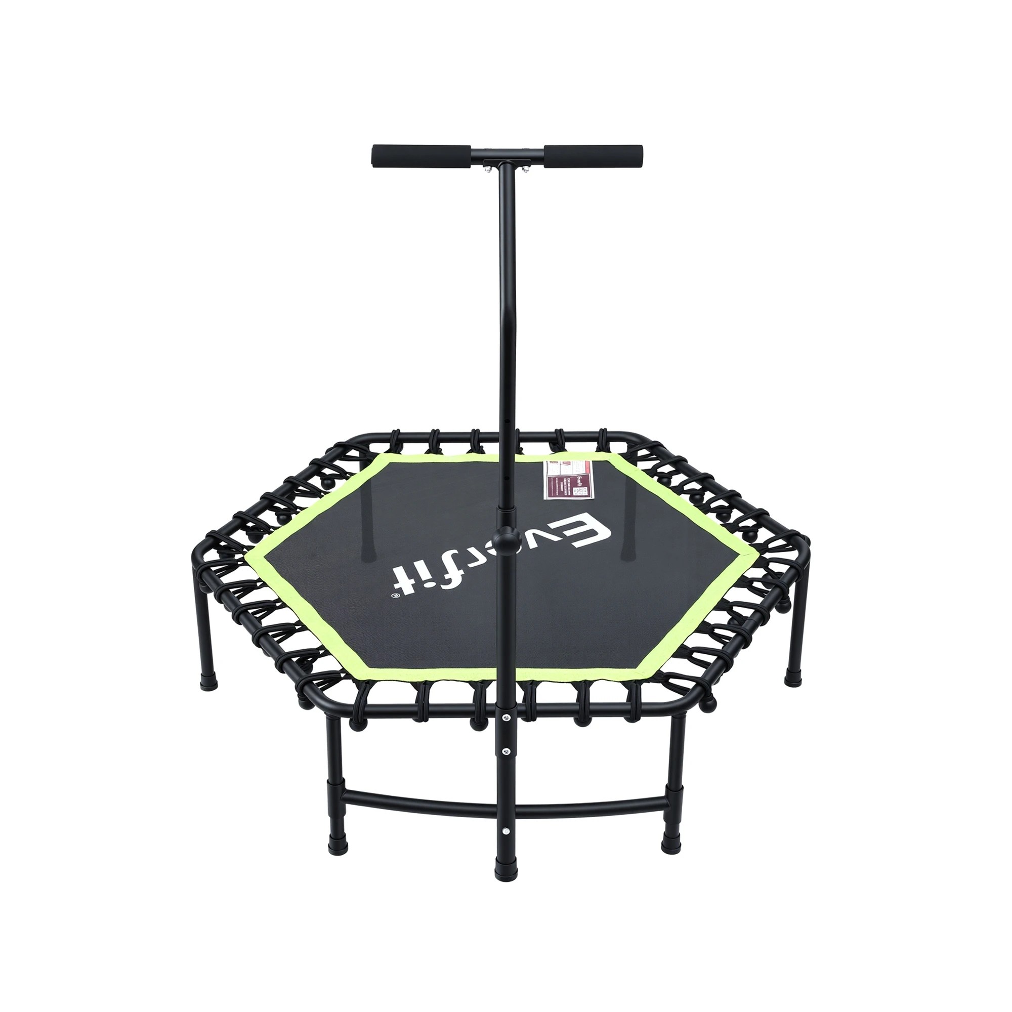 1 Everfit 48inch Hexagon Fitness Trampoline Rebounder Adjustable Handrail - Multi, 1 of 4