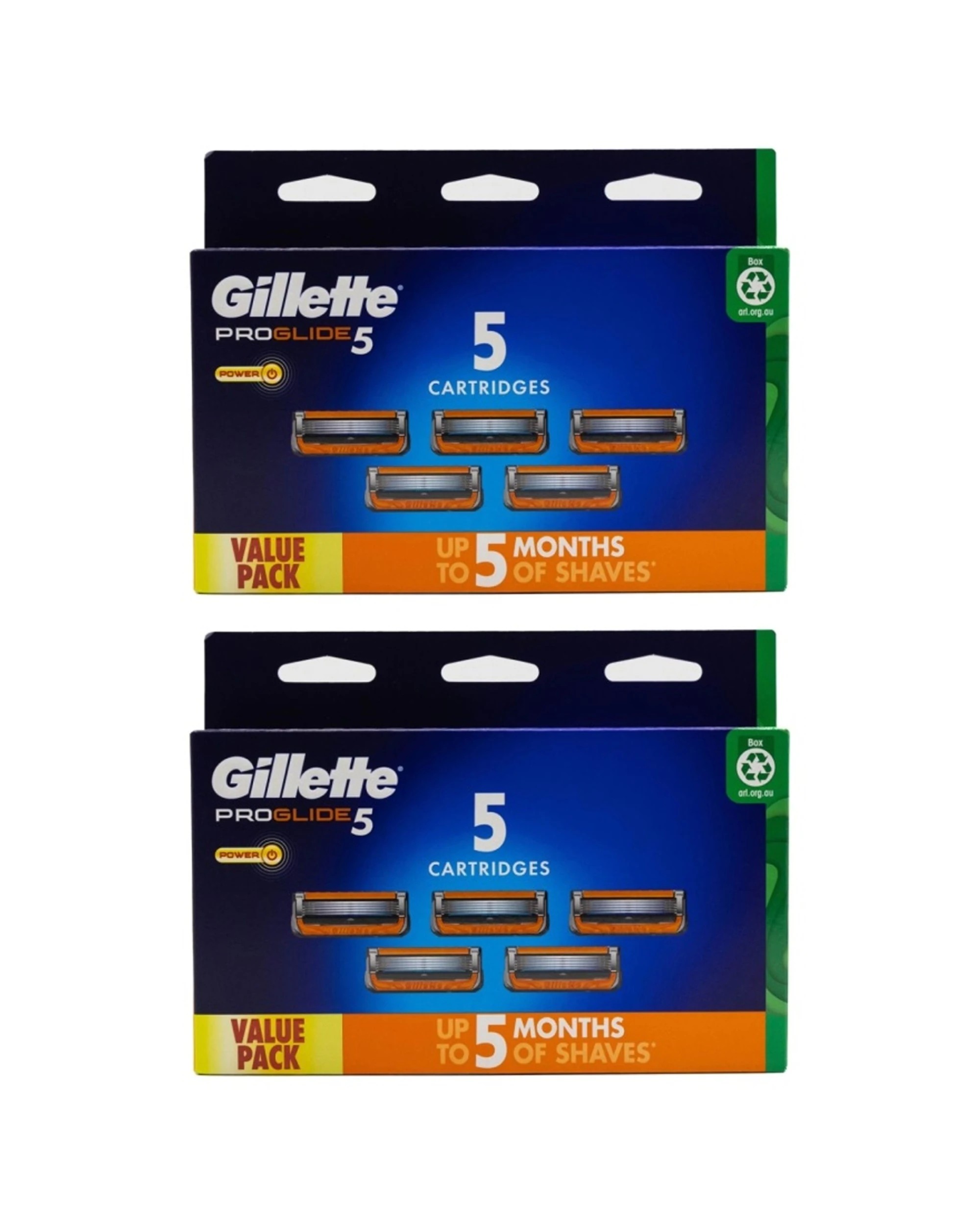 1 Gillette Pro Glide Shaving Razor Cartridges Value Pack 2 x 5pc - Multi, 1 of 3