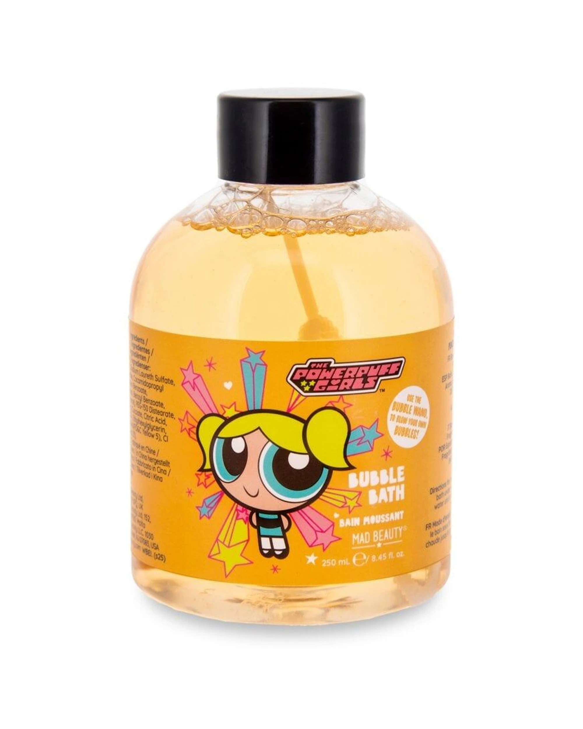 2 Warner Bros 6PK Powerpuff Girls Super Cute Bubble Bath Bubbles 250ml Peach - Yellow, 2 of 3