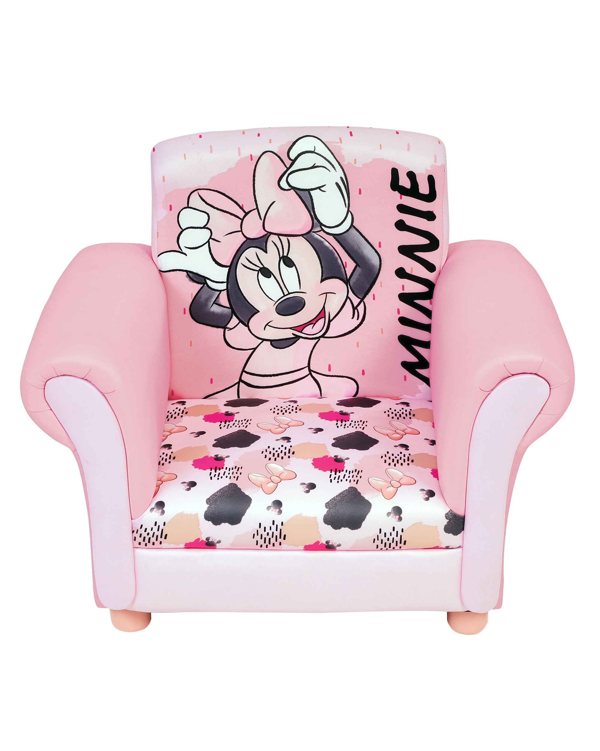 1 Minnie Mouse Kids Upholstered Chair - Pink, 1 of 1
