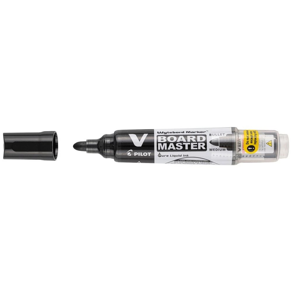 3 PILOT VBoard Master Whiteboard Marker Bullet Black, 3 of 6