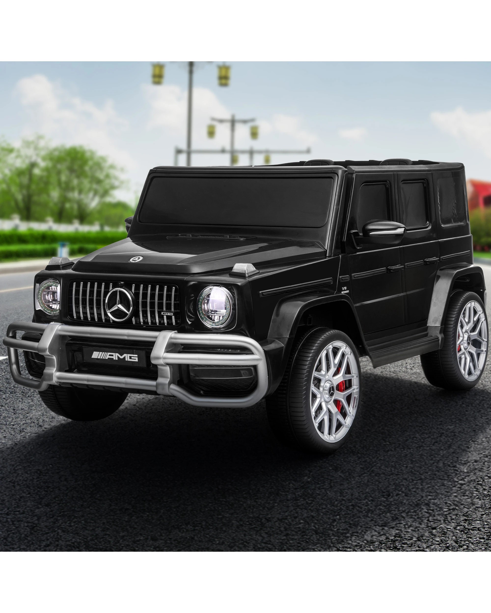 3 Kahuna Mercedes Benz AMG Licensed G63 Kids Electric Ride On Car Remote Control Dual 50W Motors Music Player LED Lights, 3 of 7