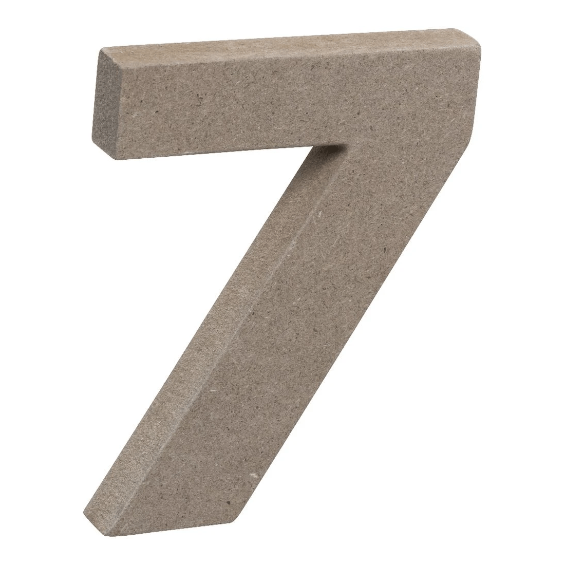 3 Born Wooden Number 7 10cm, 3 of 3