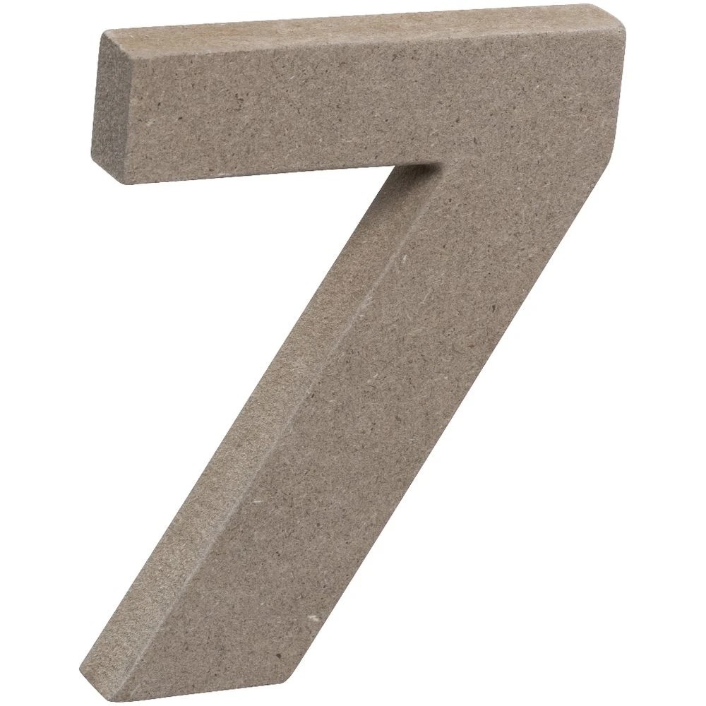 3 Born Wooden Number 7 10cm, 3 of 3