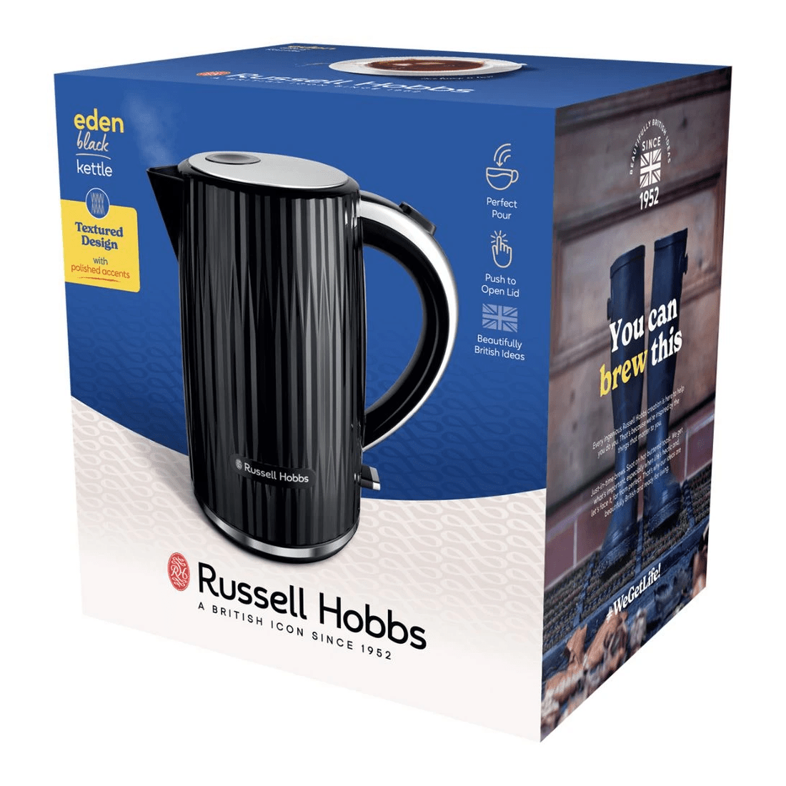 2 Russell Hobbs 1.7L Eden Kettle - Black, 2 of 10
