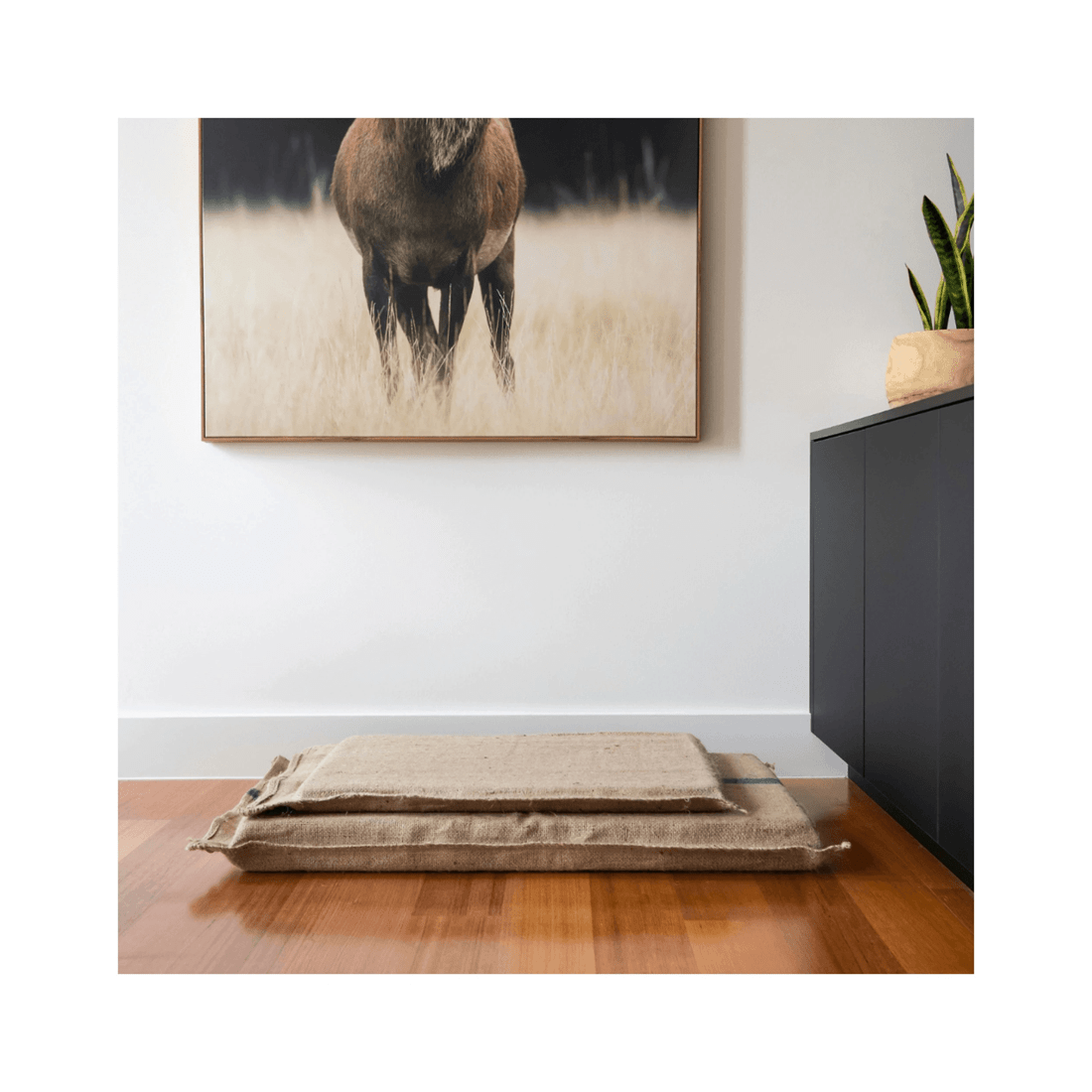 4 Superior Pet Hessian Foam Durable Dog Mat Bed Medium, 4 of 4