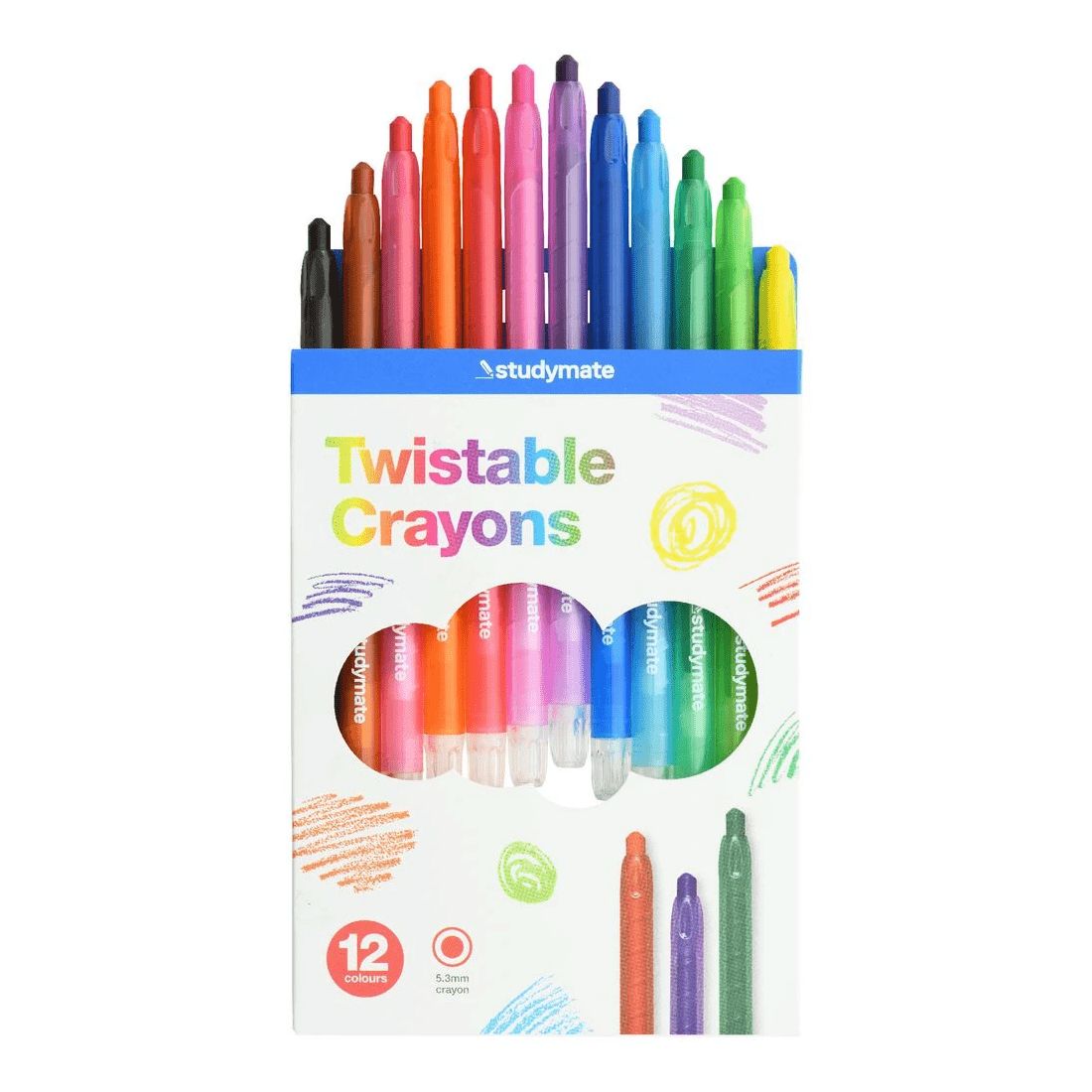 2 Studymate Twistable Crayons 12 Pack, 2 of 10