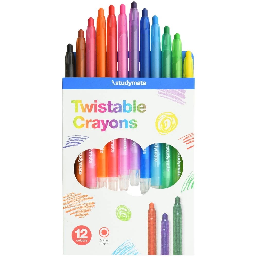 2 Studymate Twistable Crayons 12 Pack, 2 of 10