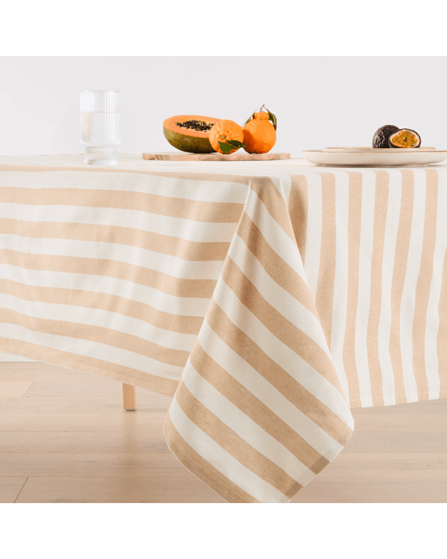 Natural Stripe Tablec
