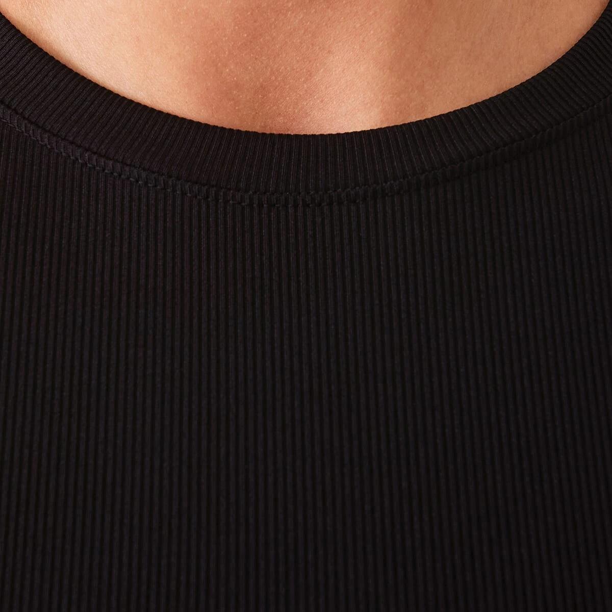 5 Active Womens Rib T-shirt Black, 5 of 6
