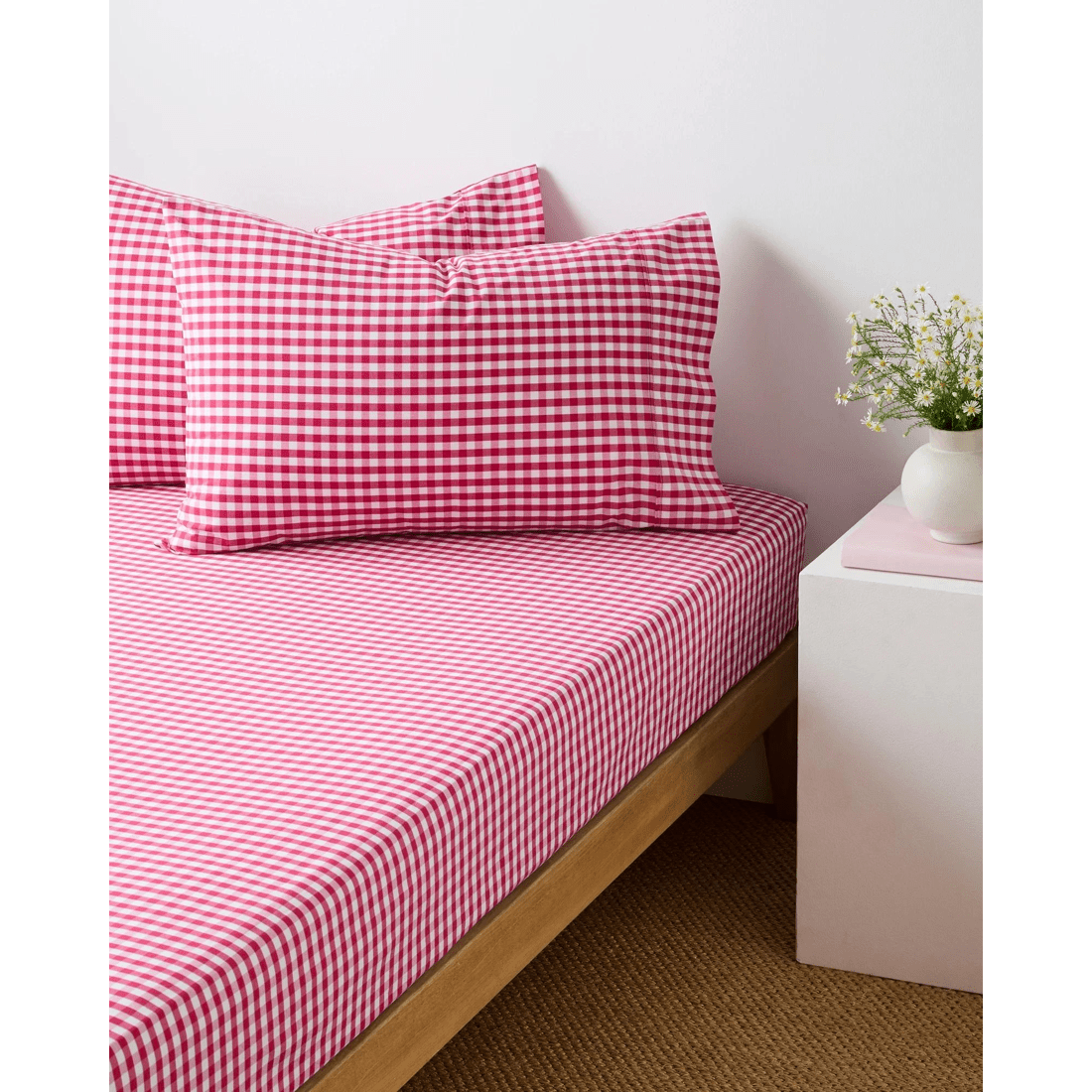 1 Target Australian Cotton Mix & Match Pillowcases 2 Pack - Pink, 1 of 2