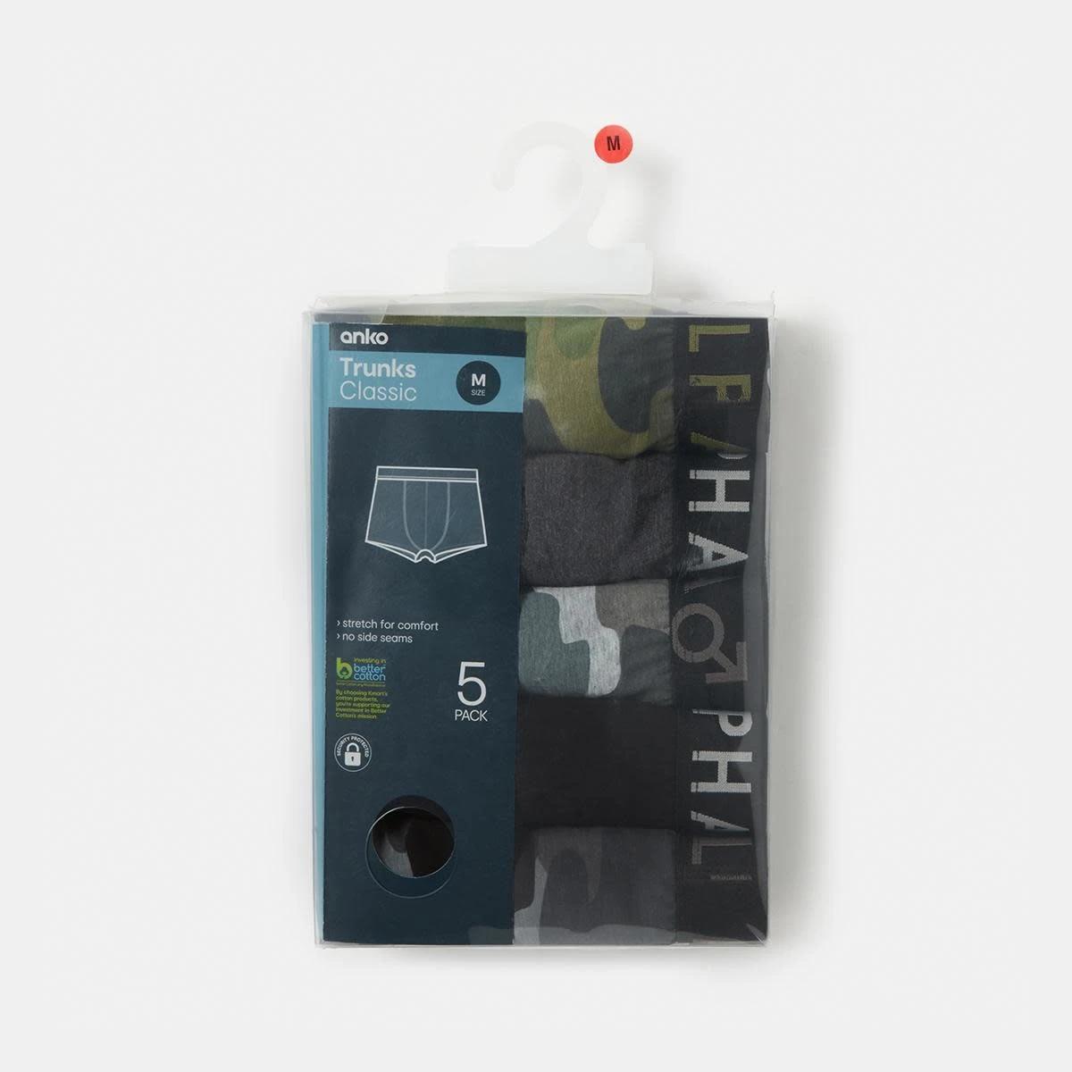 9 5 Pack Print/Plain Trunks CAMO TIMELESS MULTI, 9 of 10