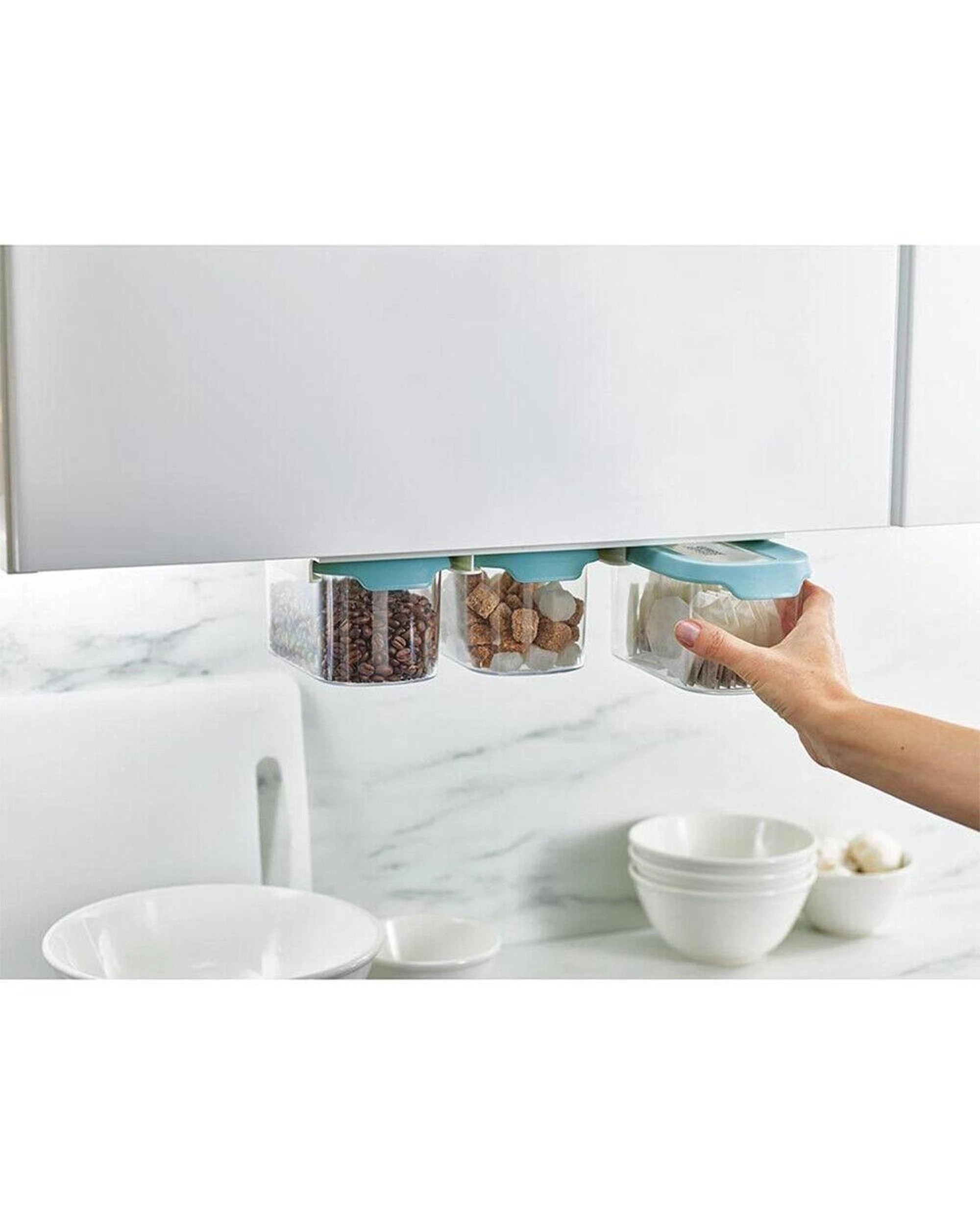 2 Joseph Joseph CupboardStore 3 x 900ml Food Storage Container Set Light Opal 81111, 2 of 10