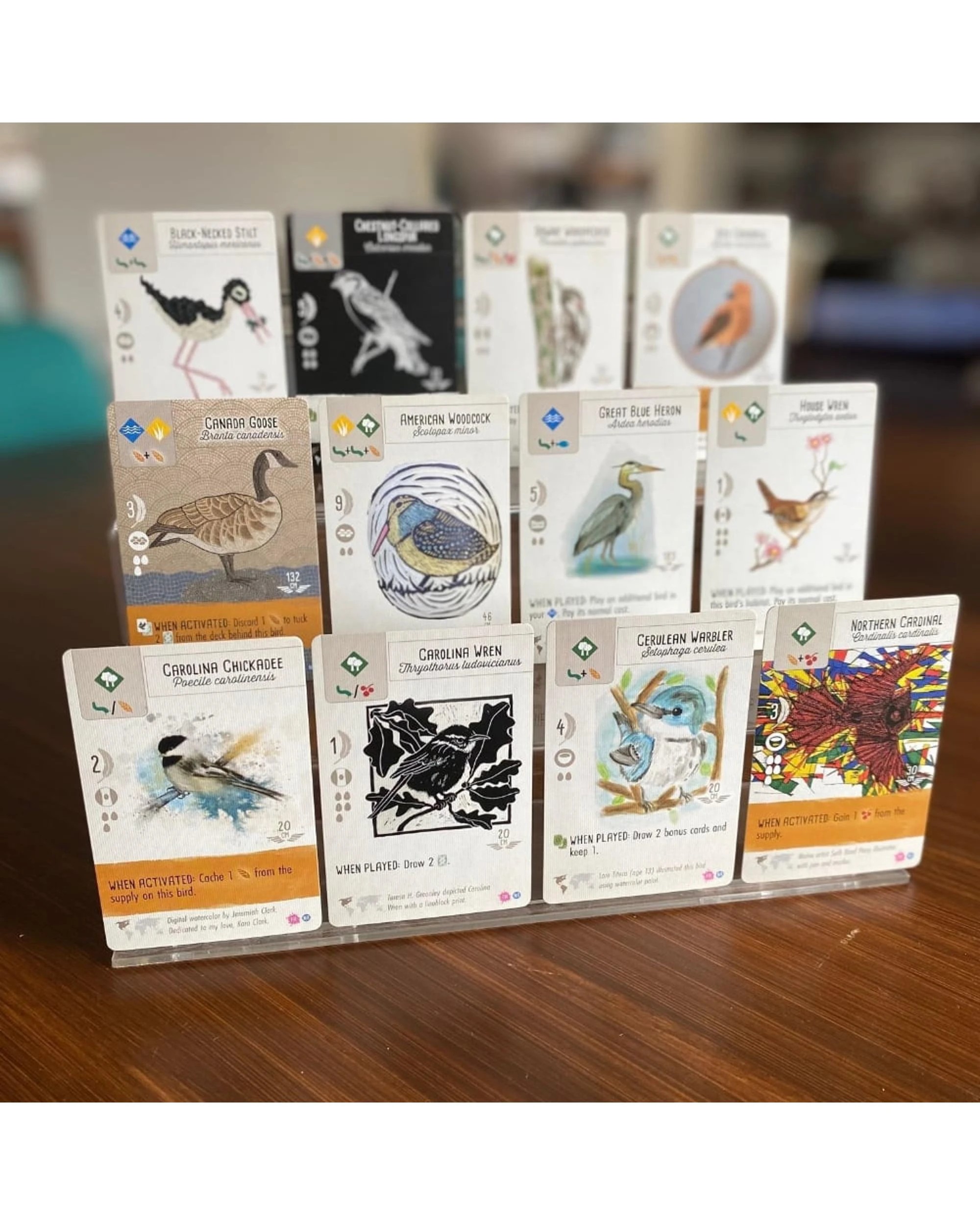 2 Wingspan Fan Art Card Pack Expansion Board Game, 2 of 2