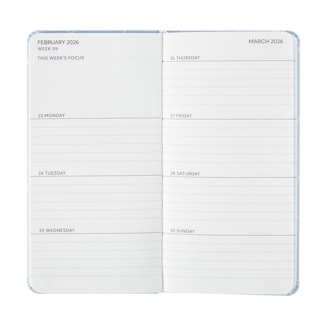 5 2026 Slim Weekly Diary - Shell, 5 of 8