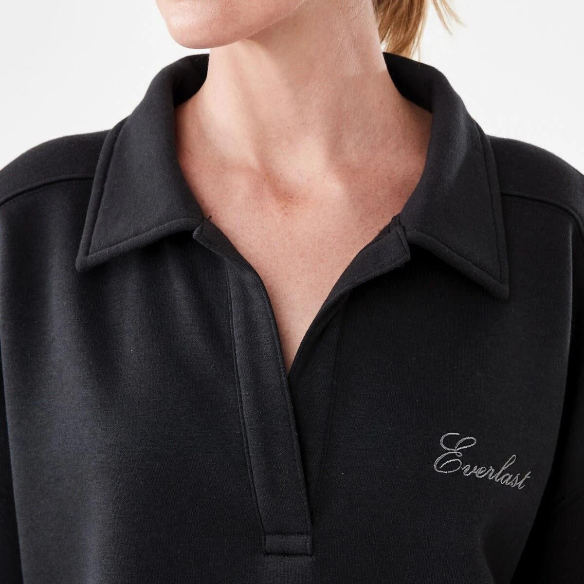 5 Everlast Womens Collared Sweatshirt Vint Black, 5 of 7