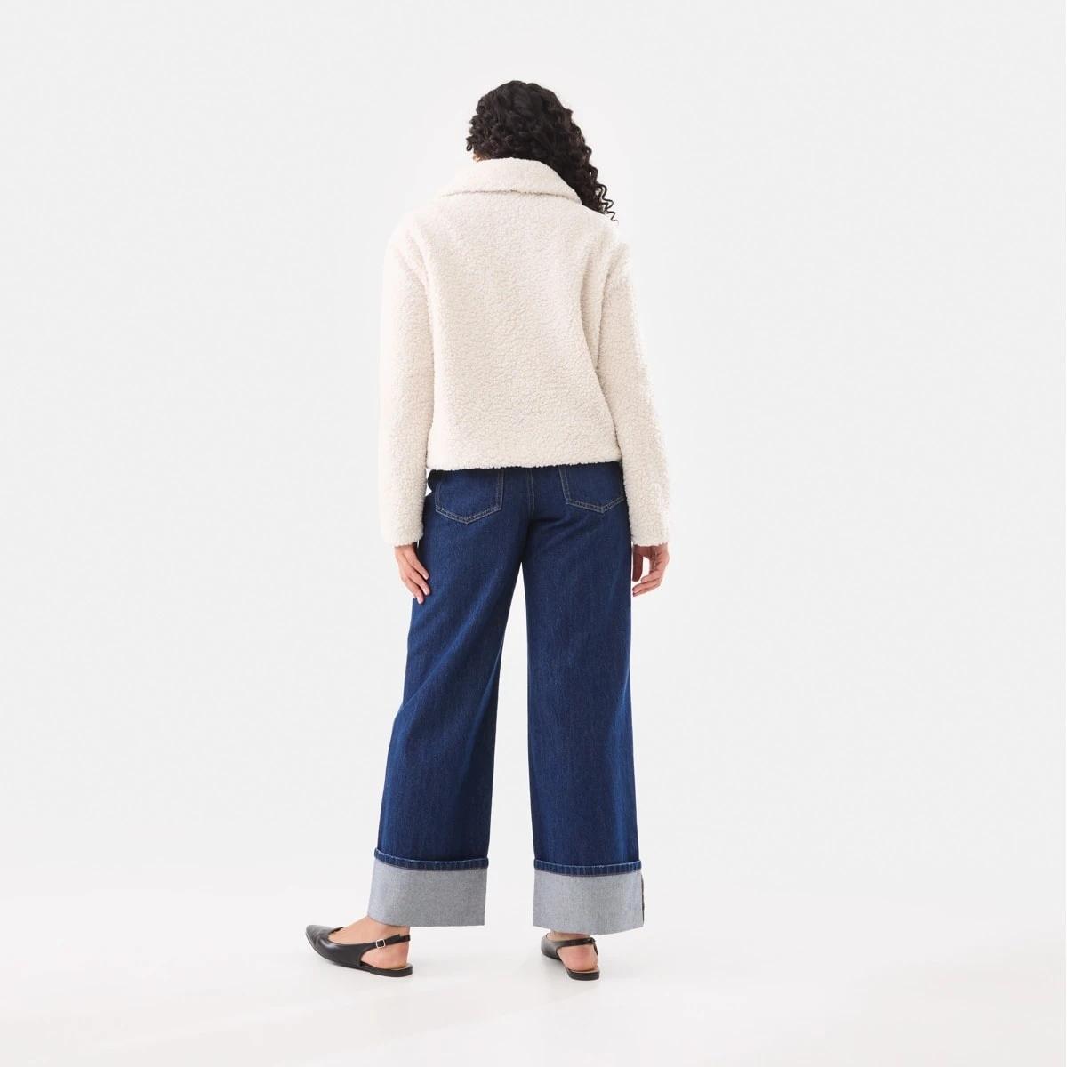 5 Trim Teddy Jacket Ecru, 5 of 9