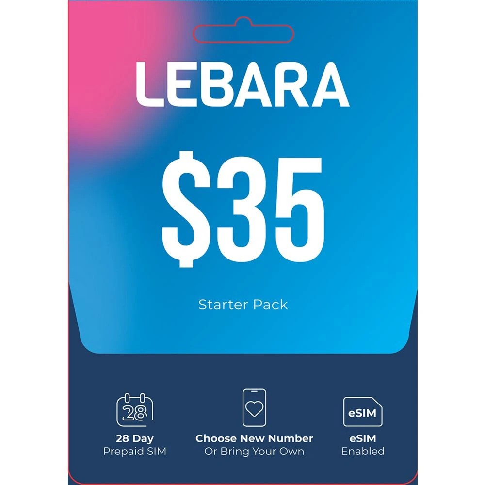 1 Lebara $35 Prepaid Eco SIM, 1 of 1