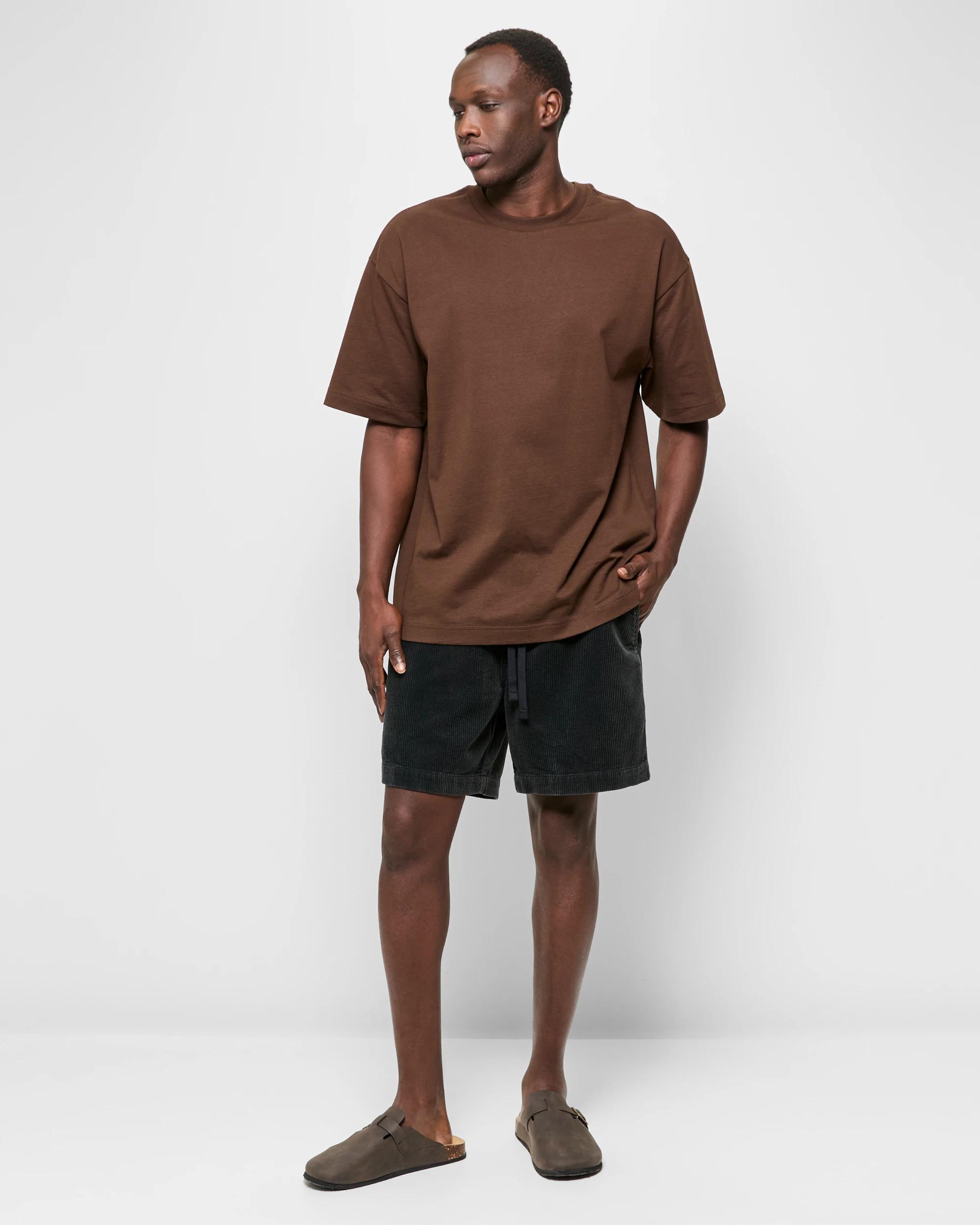 2 Washed Cord Shorts -  Commons WASHED BLACK, 2 of 5