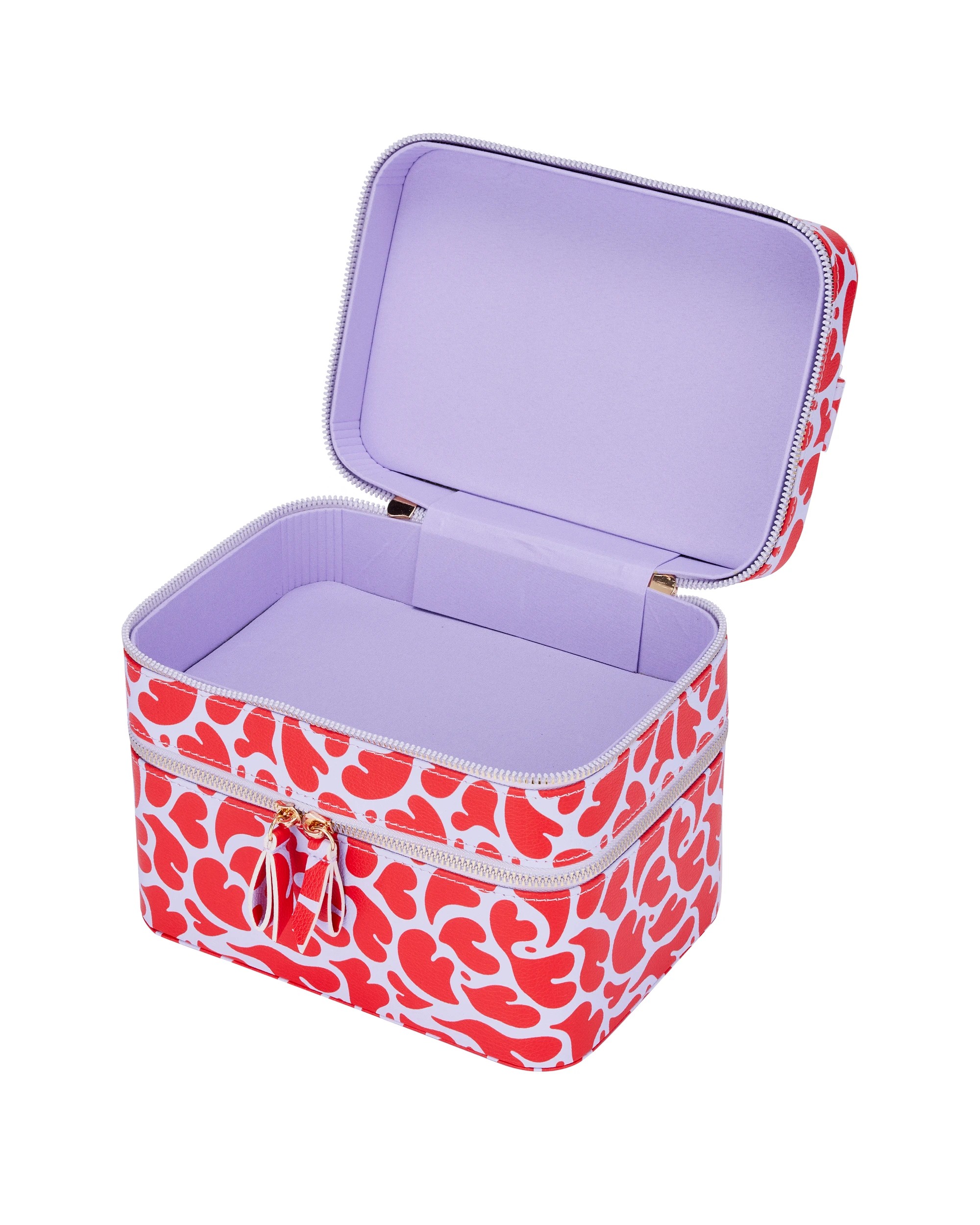 3 OXX Cosmetics Double Tier Hard Makeup Organiser Case, 3 of 8