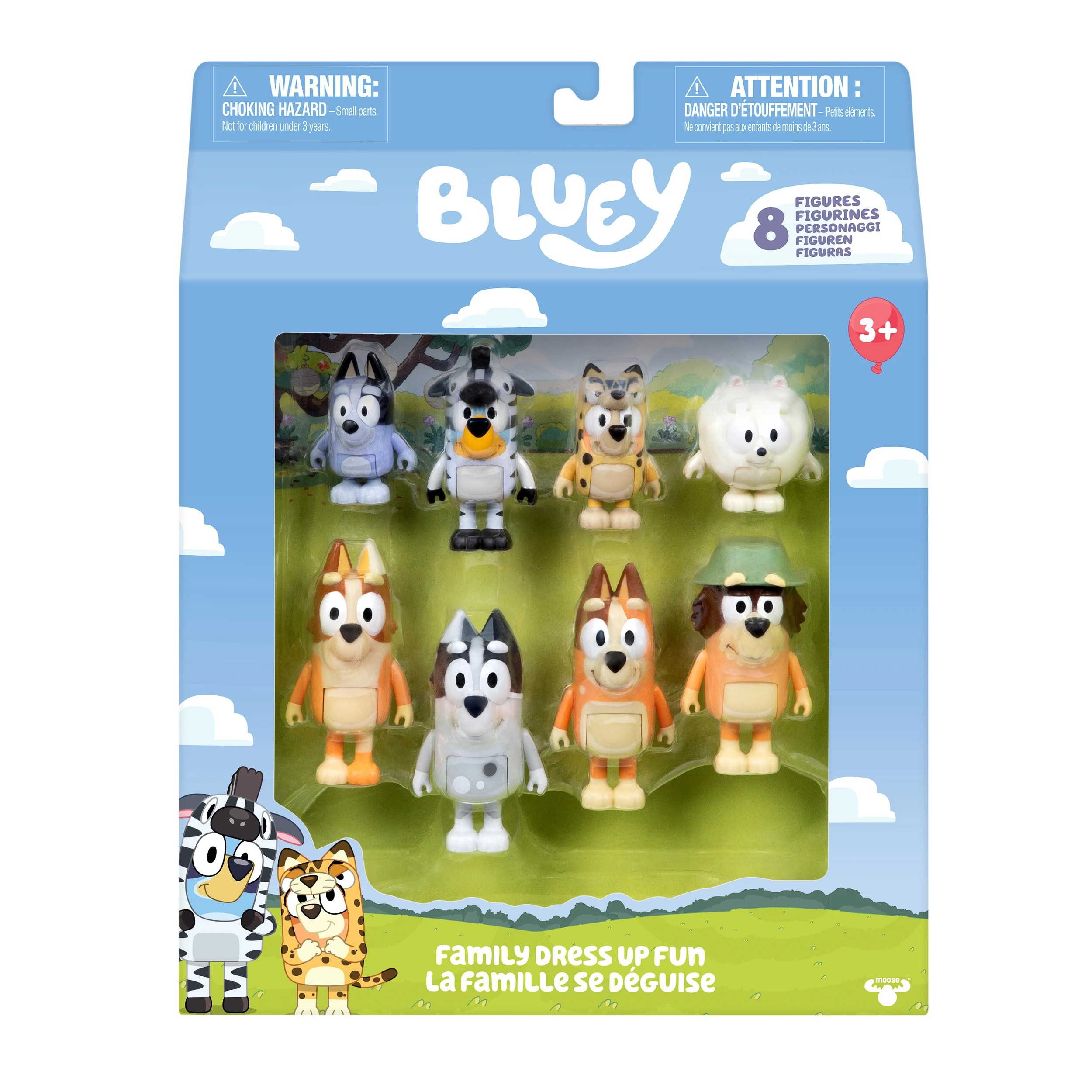 1 8 Pack Bluey’s Family and Friends Figures, 1 of 7