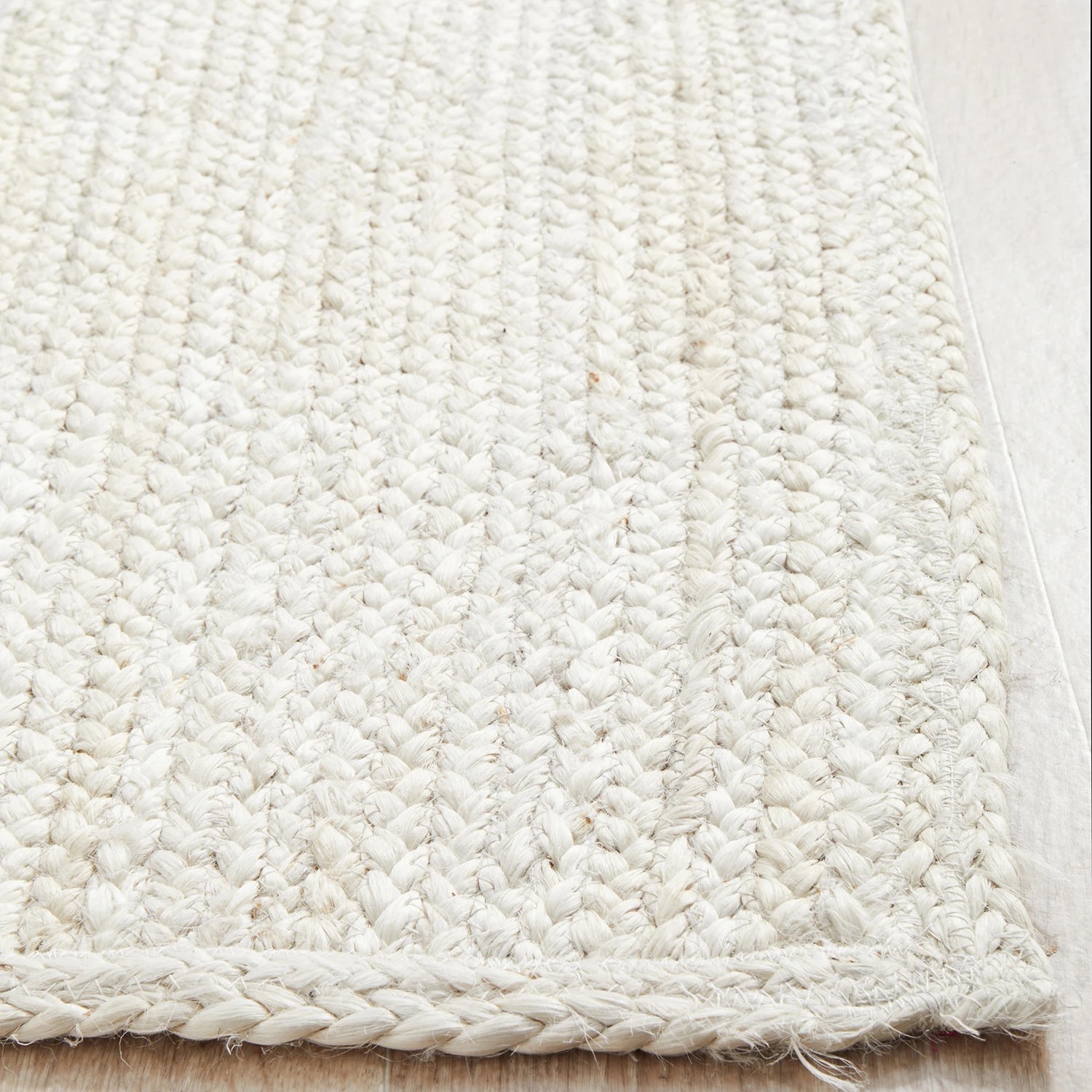 6 Common Ground Rugs Shoreline White 300x80cm - Medium Runner Hand Braided Jute Rug - Natural, 6 of 9