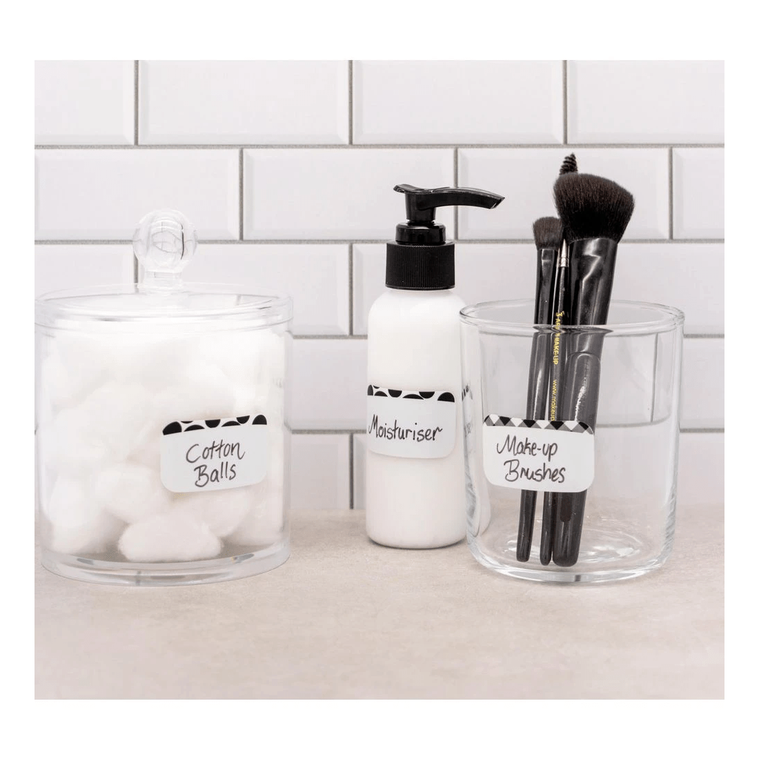 4 Avery 10UP Durable Storage Labels Black Patterns 5 Sheets, 4 of 5