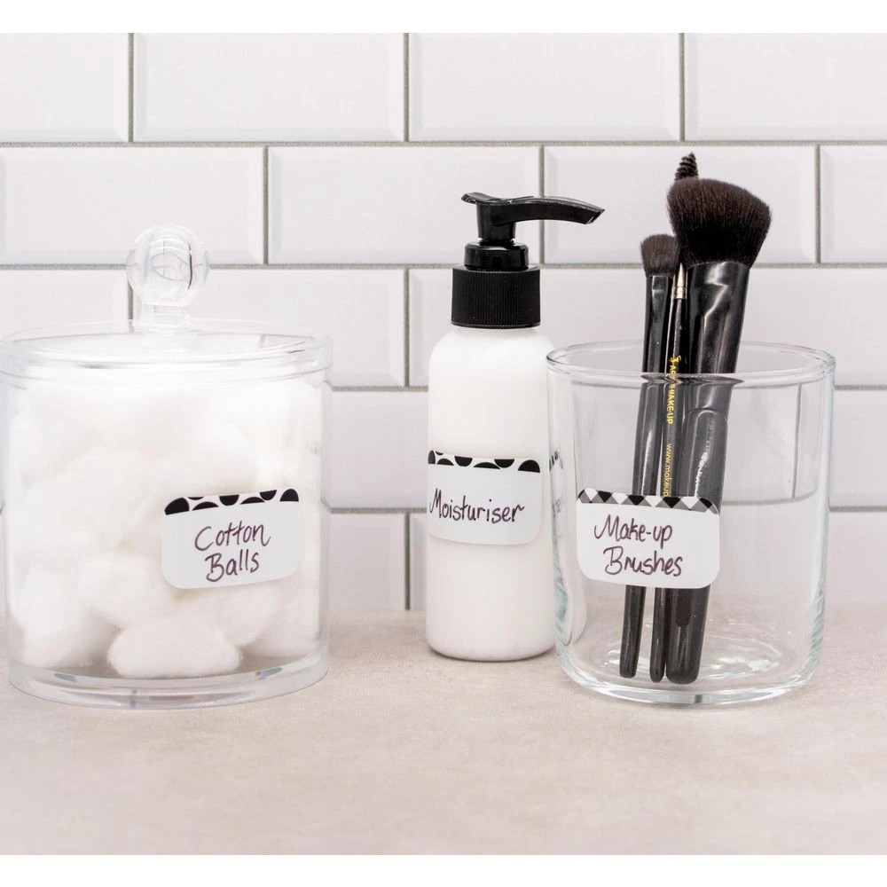 5 Avery 10UP Durable Storage Labels Black Patterns 5 Sheets, 5 of 6