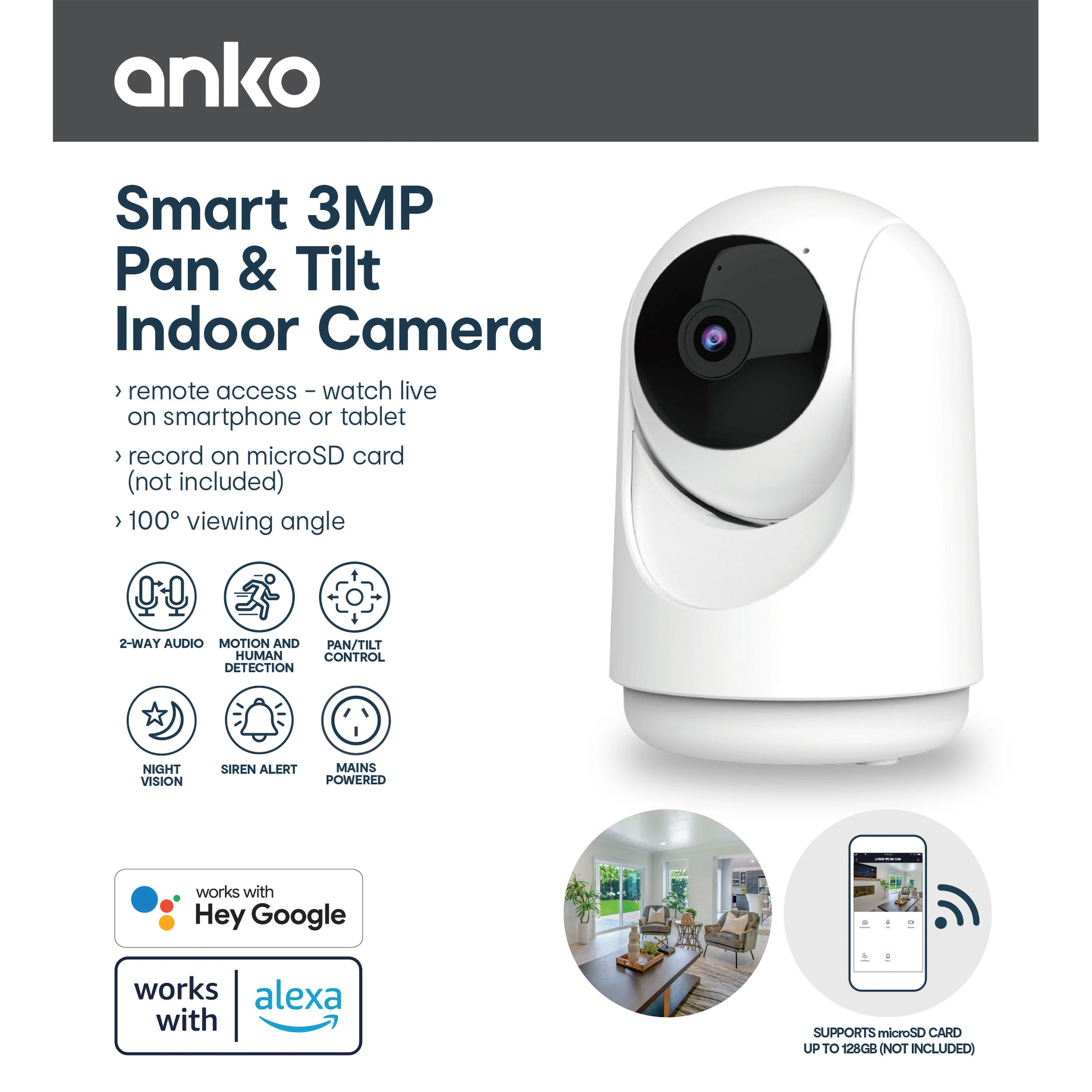 2 Indoor Pan and Tilt Camera, 2 of 6