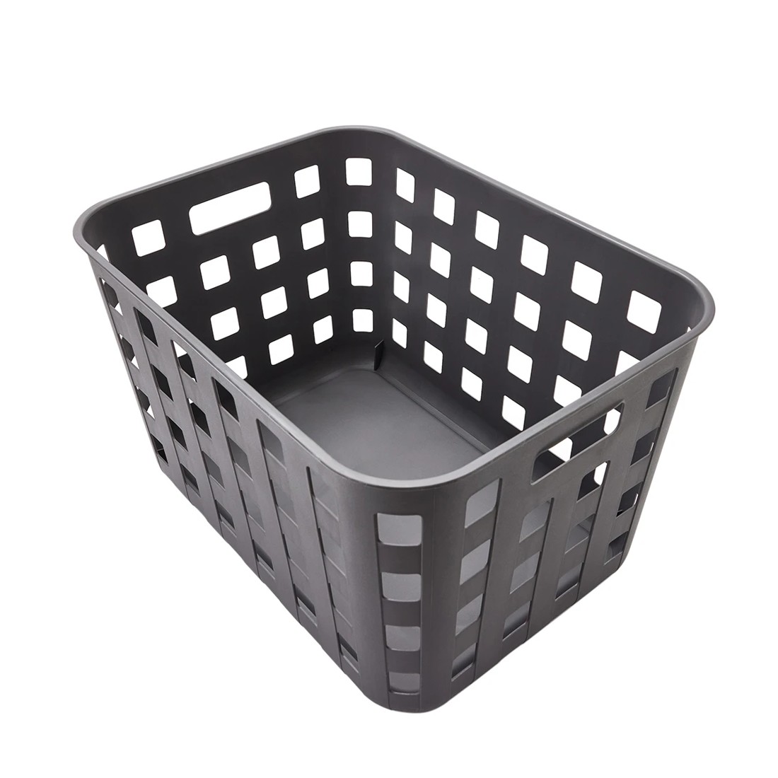 7 45L Rectangle Trellis Basket with Lid - Charcoal, 7 of 8