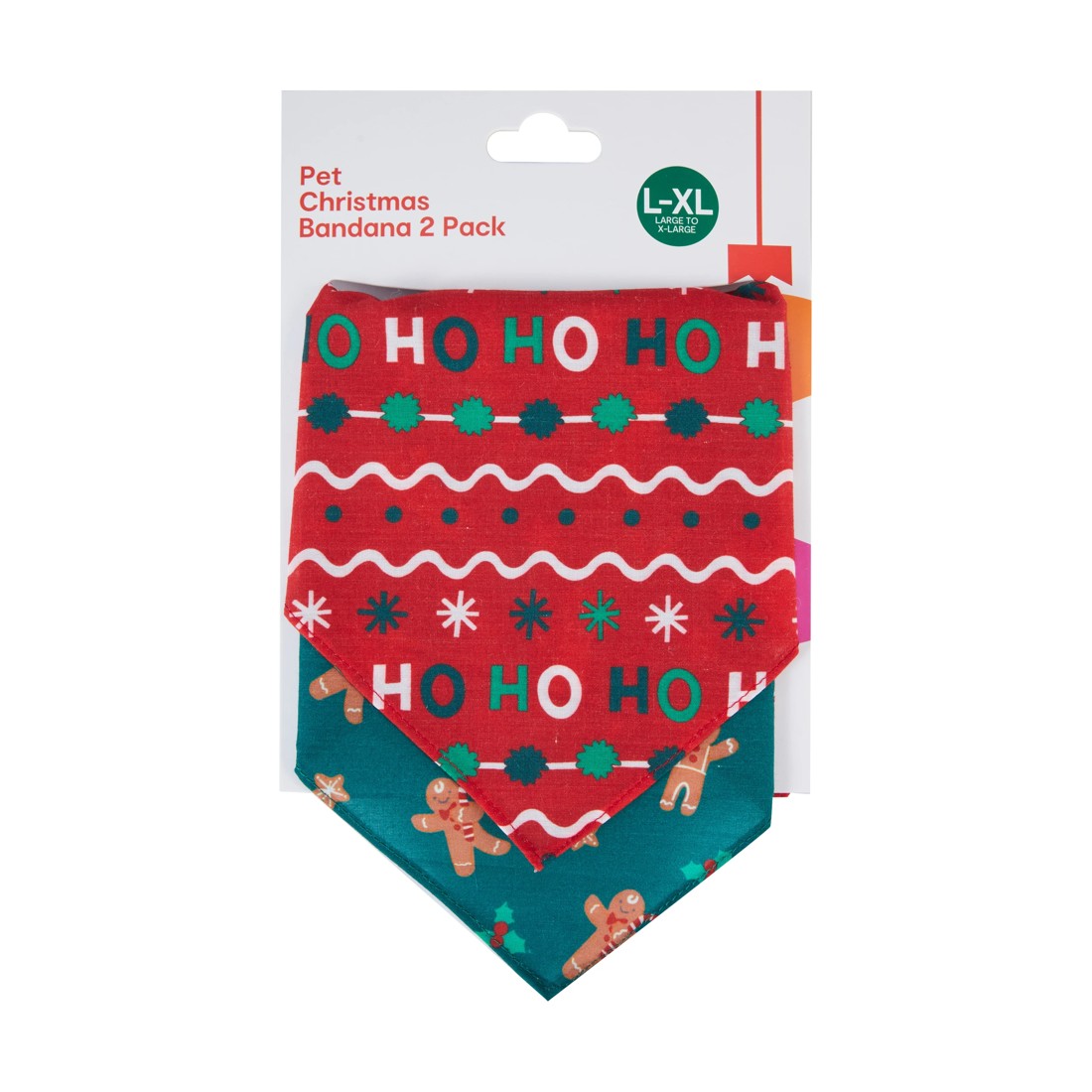 1 2 Pack Pet Christmas Bandana - Large to Extra Large, 1 of 6