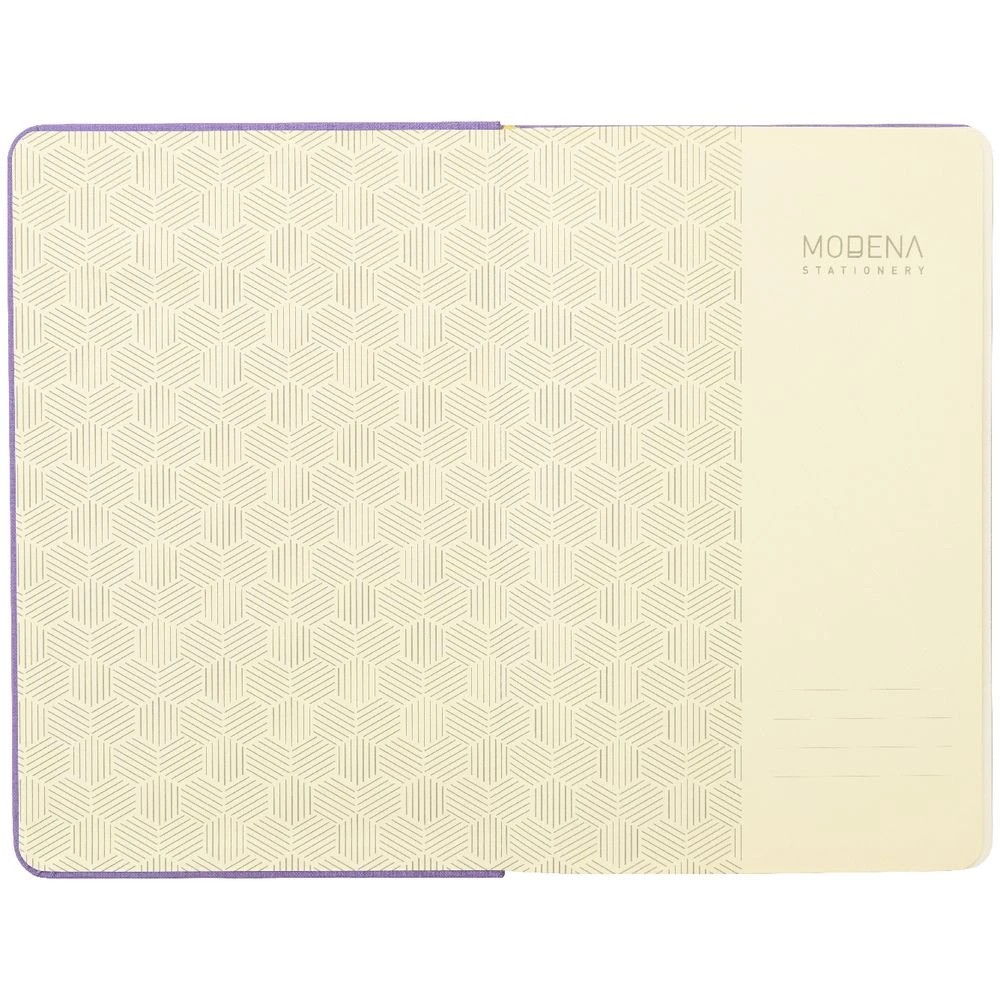 3 Modena A5 Linen Plain Notebook Lilac, 3 of 5